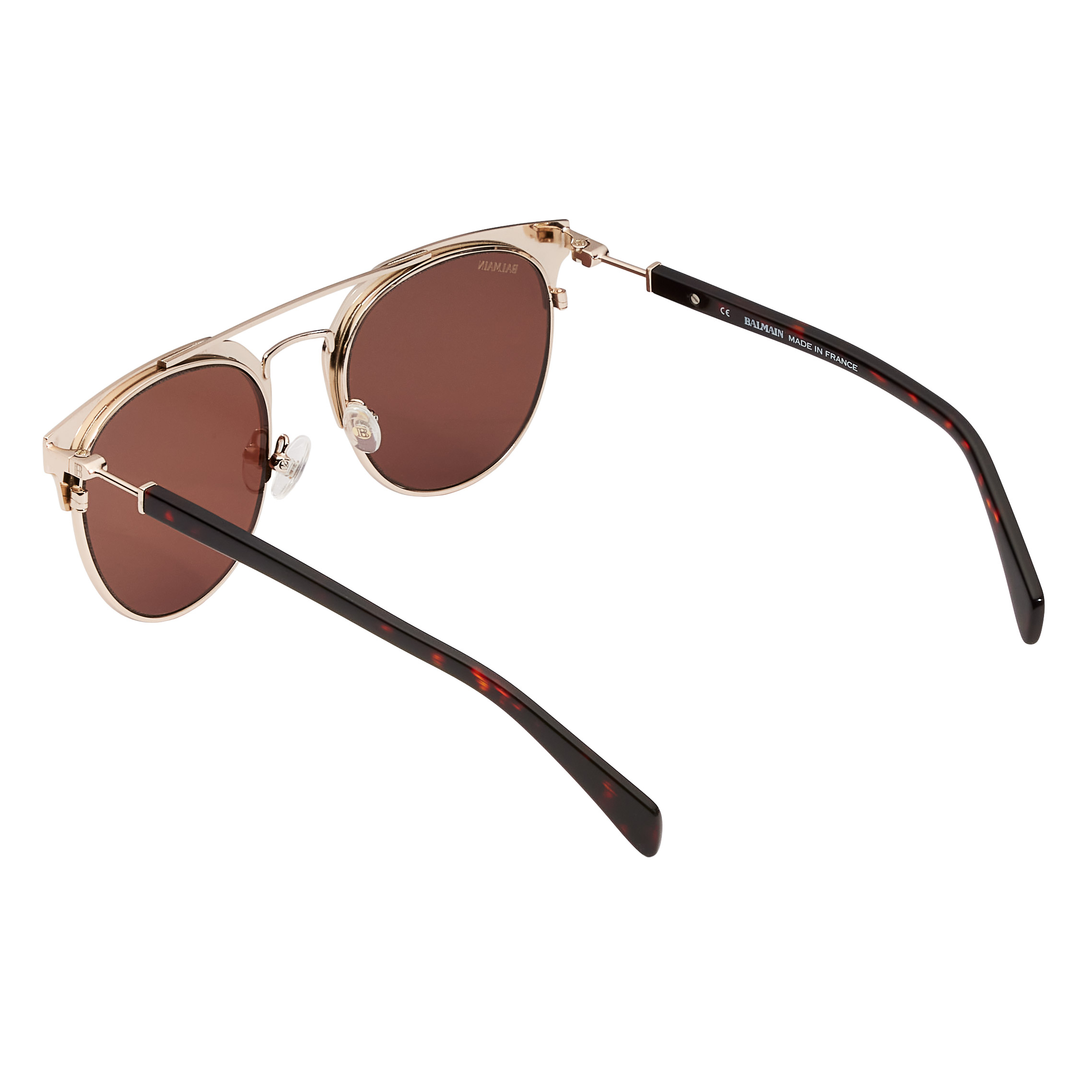 Balmain BL2109B02 Gold with Brown Sunglasses | Costco