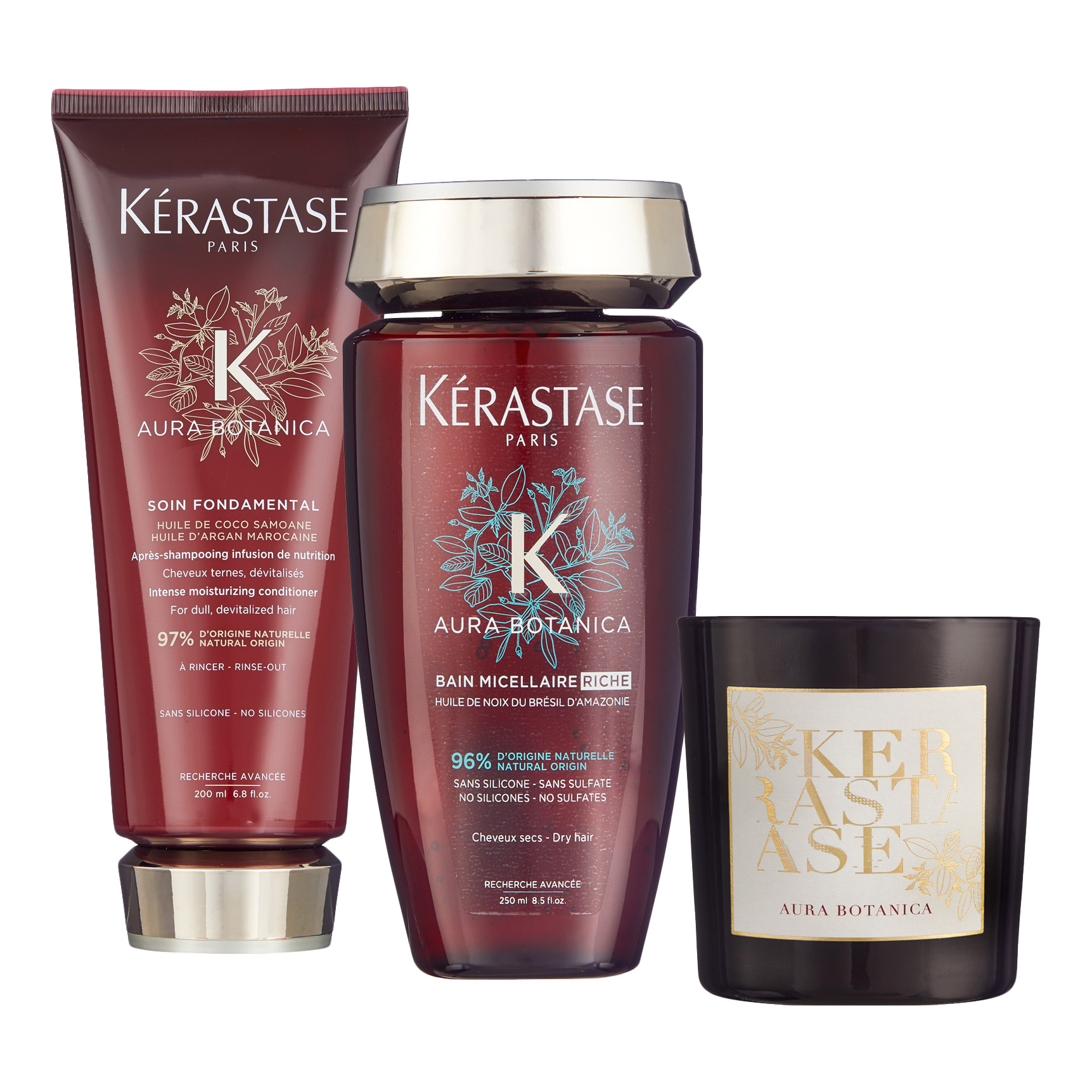 【新品】Kérastase シャンプー & ヘアマスク セット Kerastase Aura Botanica Luxury Gift Set, 3-piece | Costco