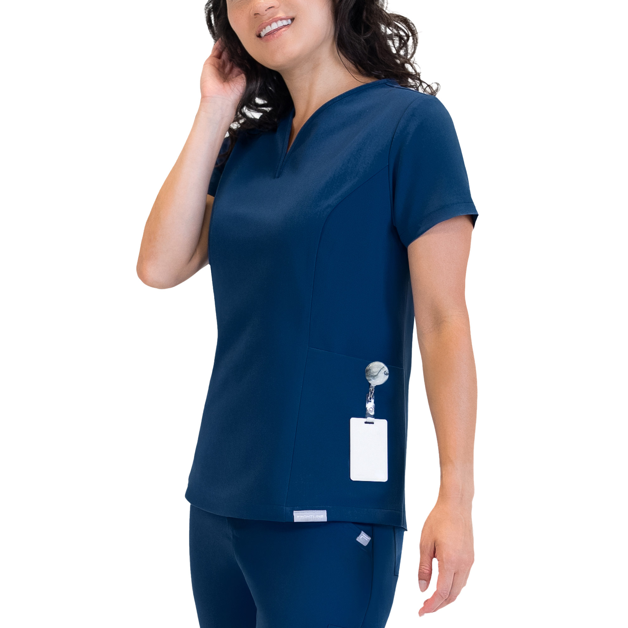 Frontline Women's Two Pocket V-Neck Scrub Top | Costco