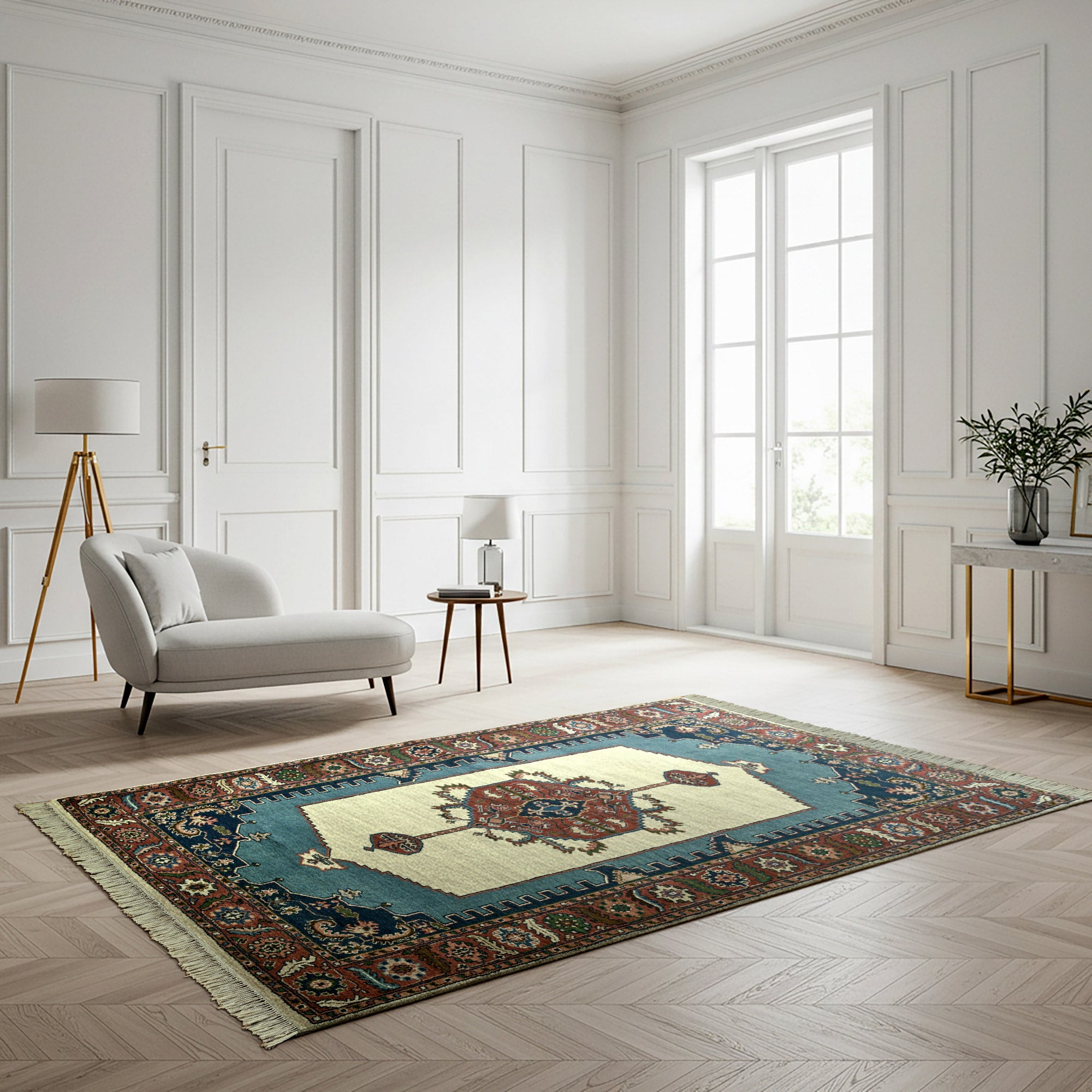 Chatsworth Hand Knotted Rug Collection, Kensington Ivory | Costco
