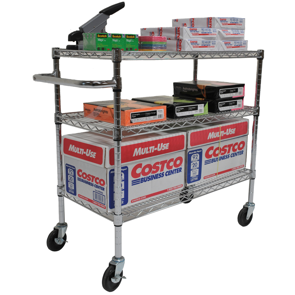 TRINITY EcoStorage 3-tier NSF Chrome Cart