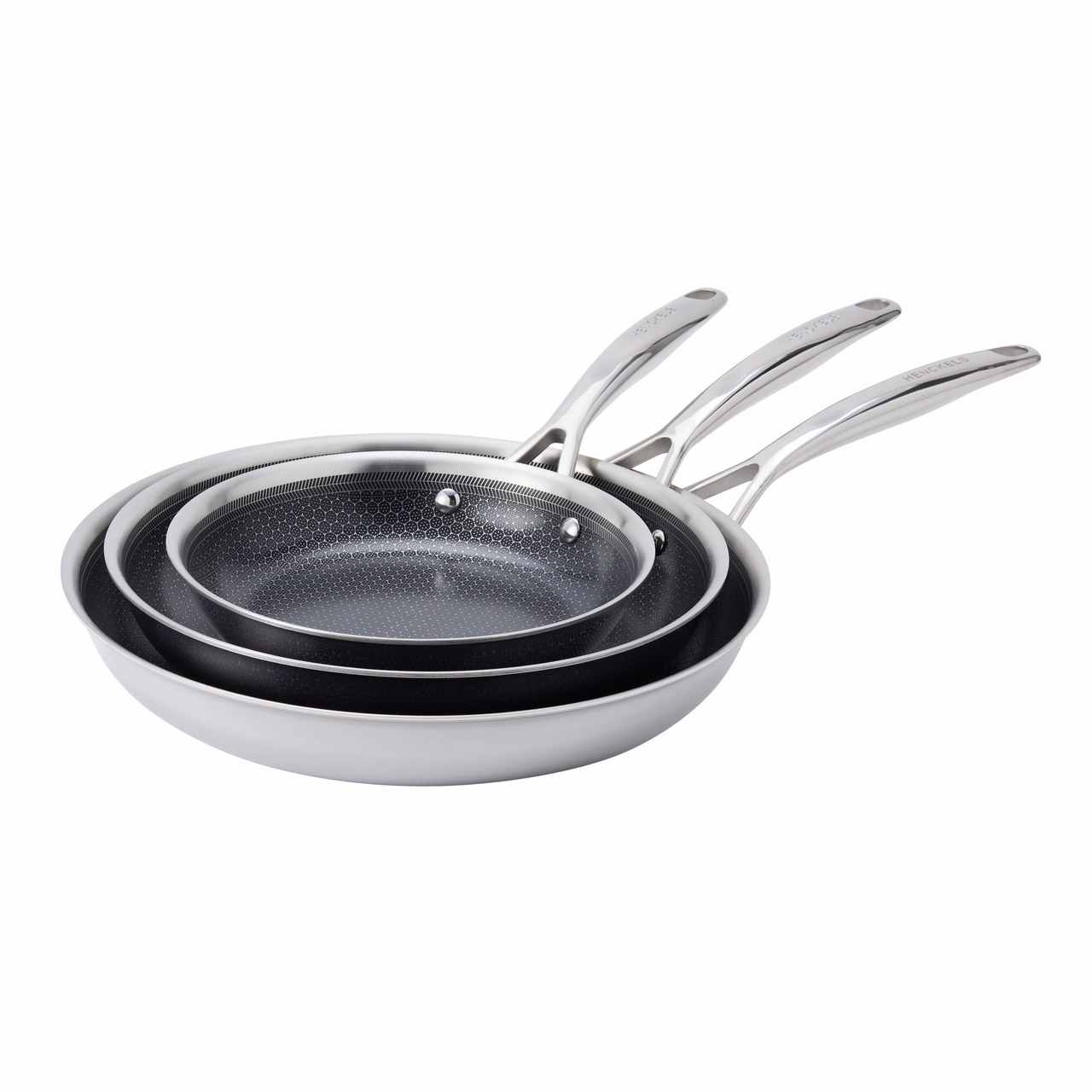 ZWILLING Paradigm Hybrid Ceramic Non-stick Tri-ply Clad Skillet Set, 3-pieces