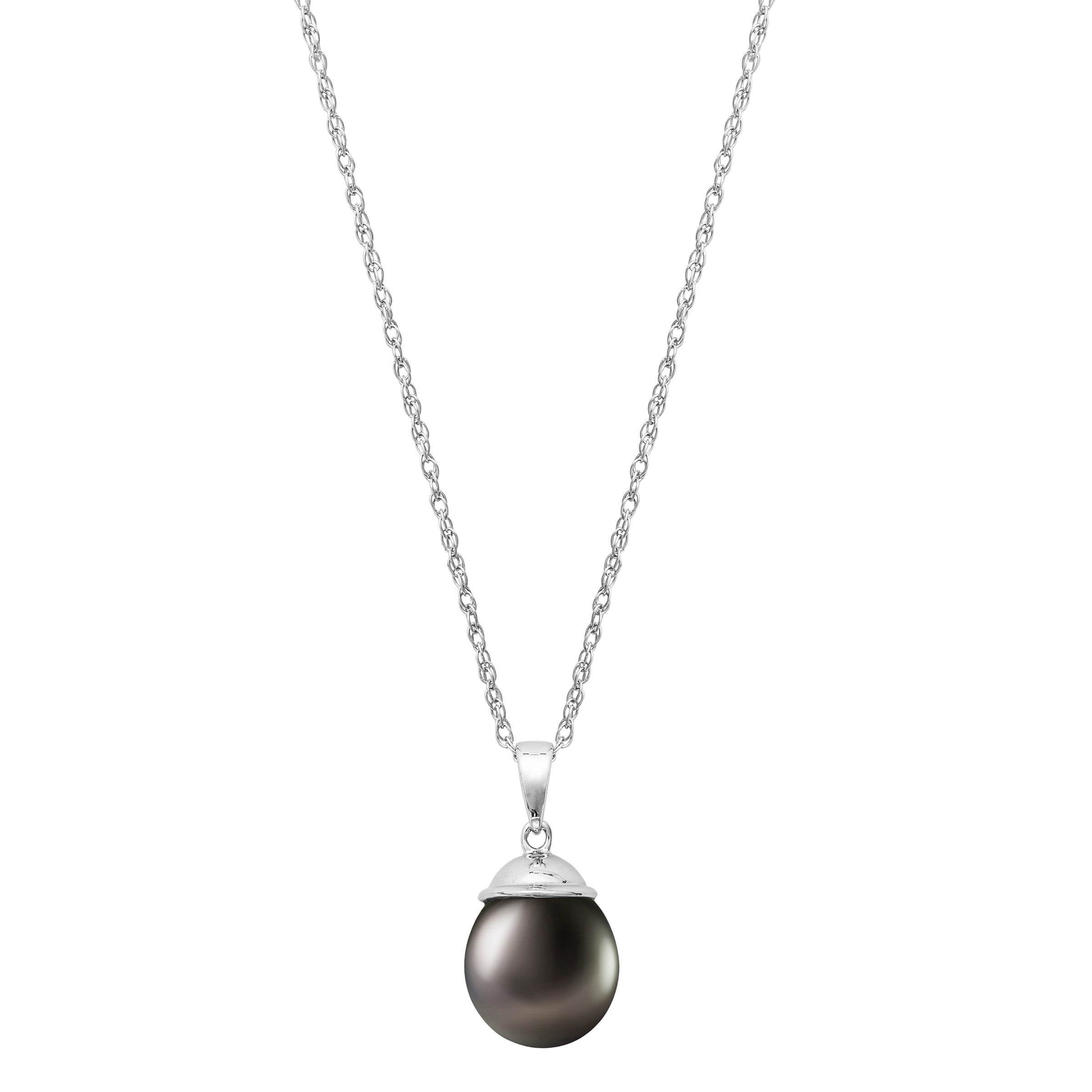 Pendentif à perle de culture de Tahiti de 9,5 à 10 mm