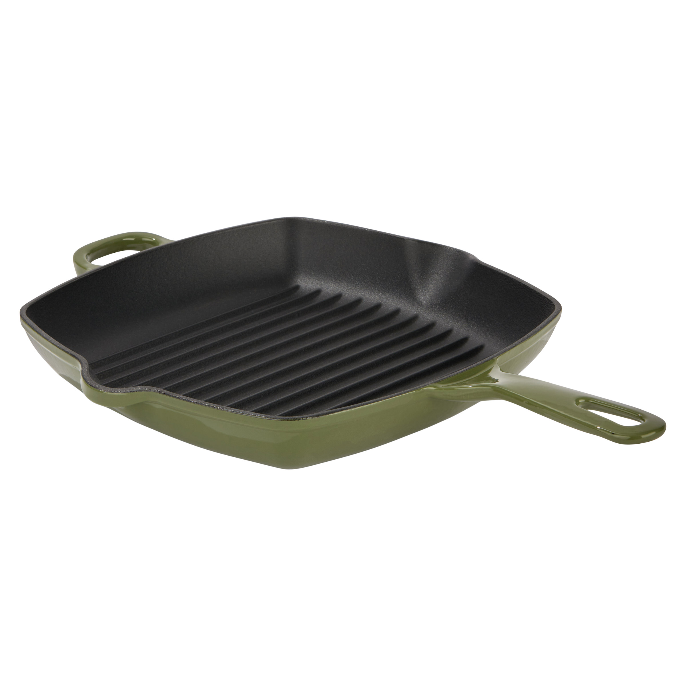 Chuck Hughes Square Cast Iron Grill Pan, 26 cm (10.25 in.)