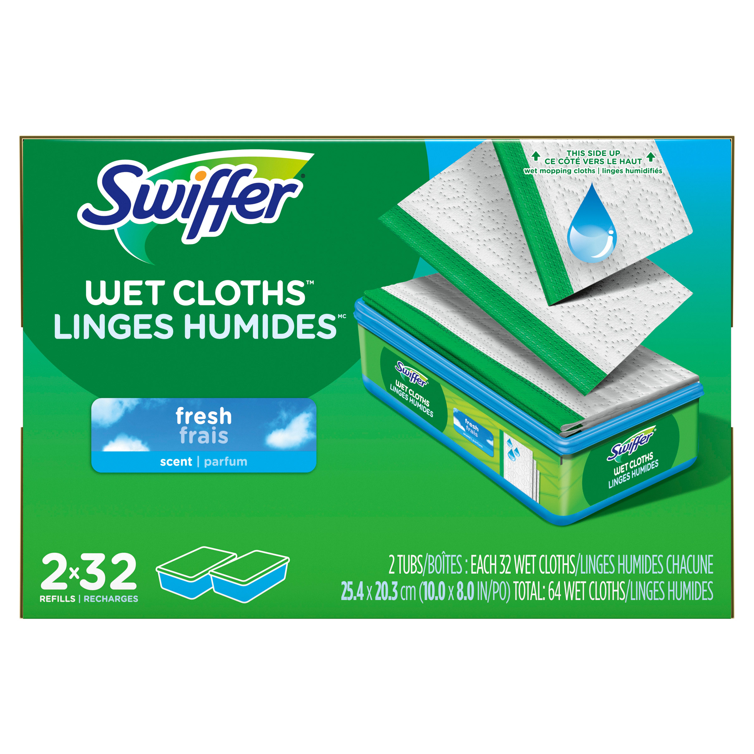 Swiffer Sweeper Wet Mopping Cloths, 64 count