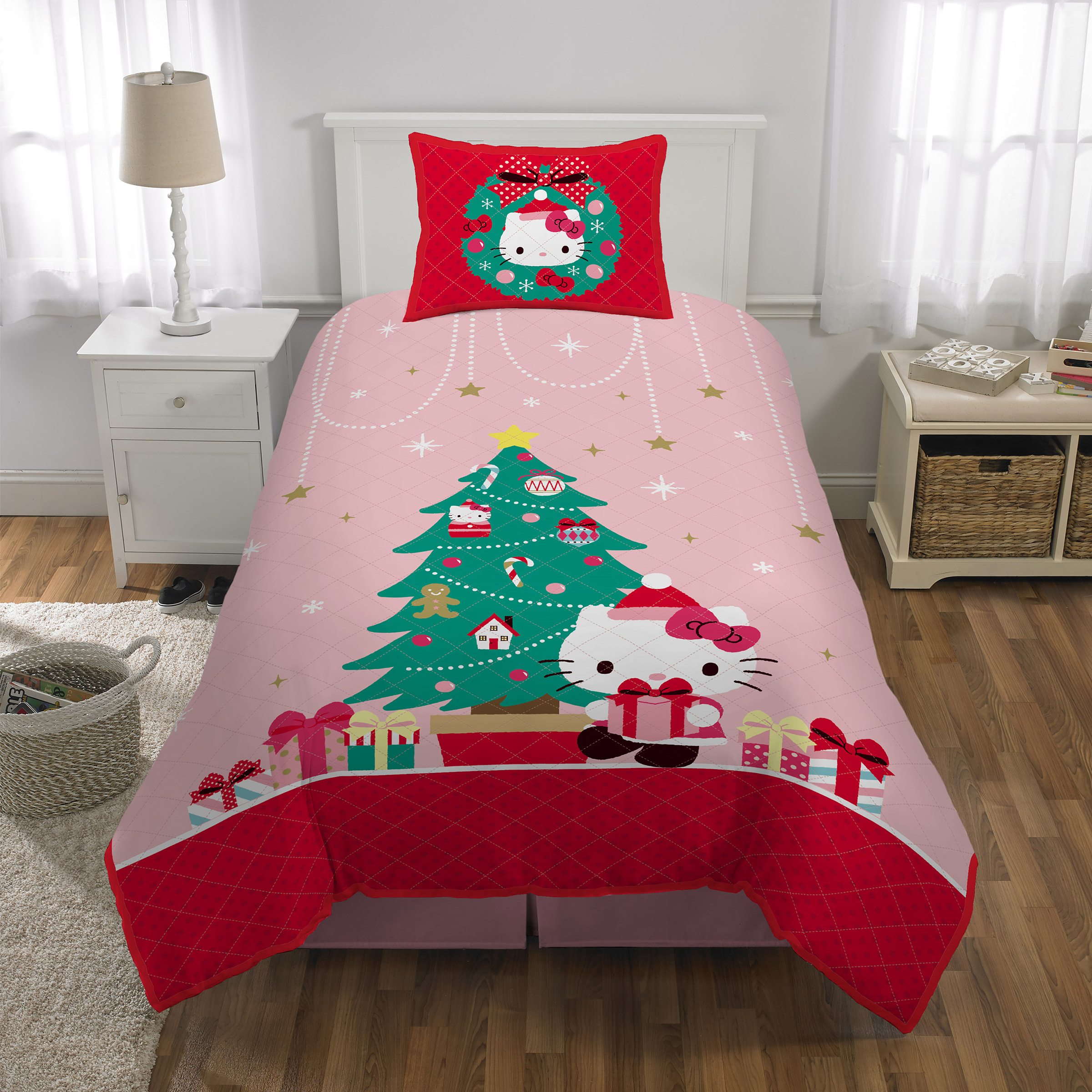 Hello Kitty Quilt Set, 2-piece