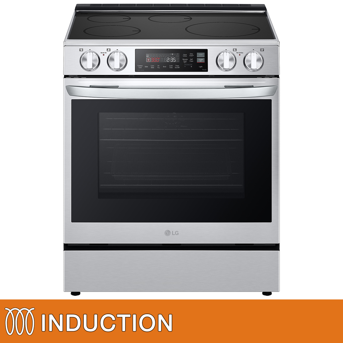 LG 30 In 6.3 cu. ft. Slide-in Induction Range in Stainless Steel