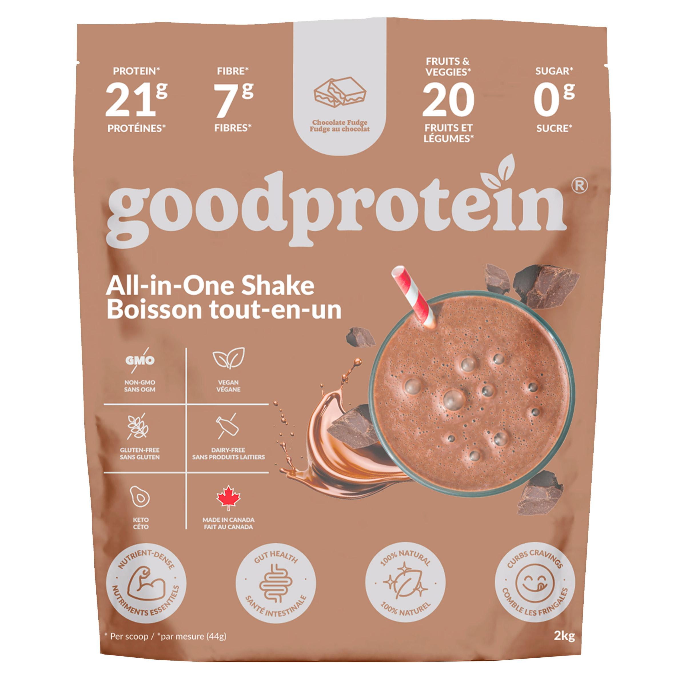 Good Protein Chocolate Fudge All-in-One Shake, 2kg