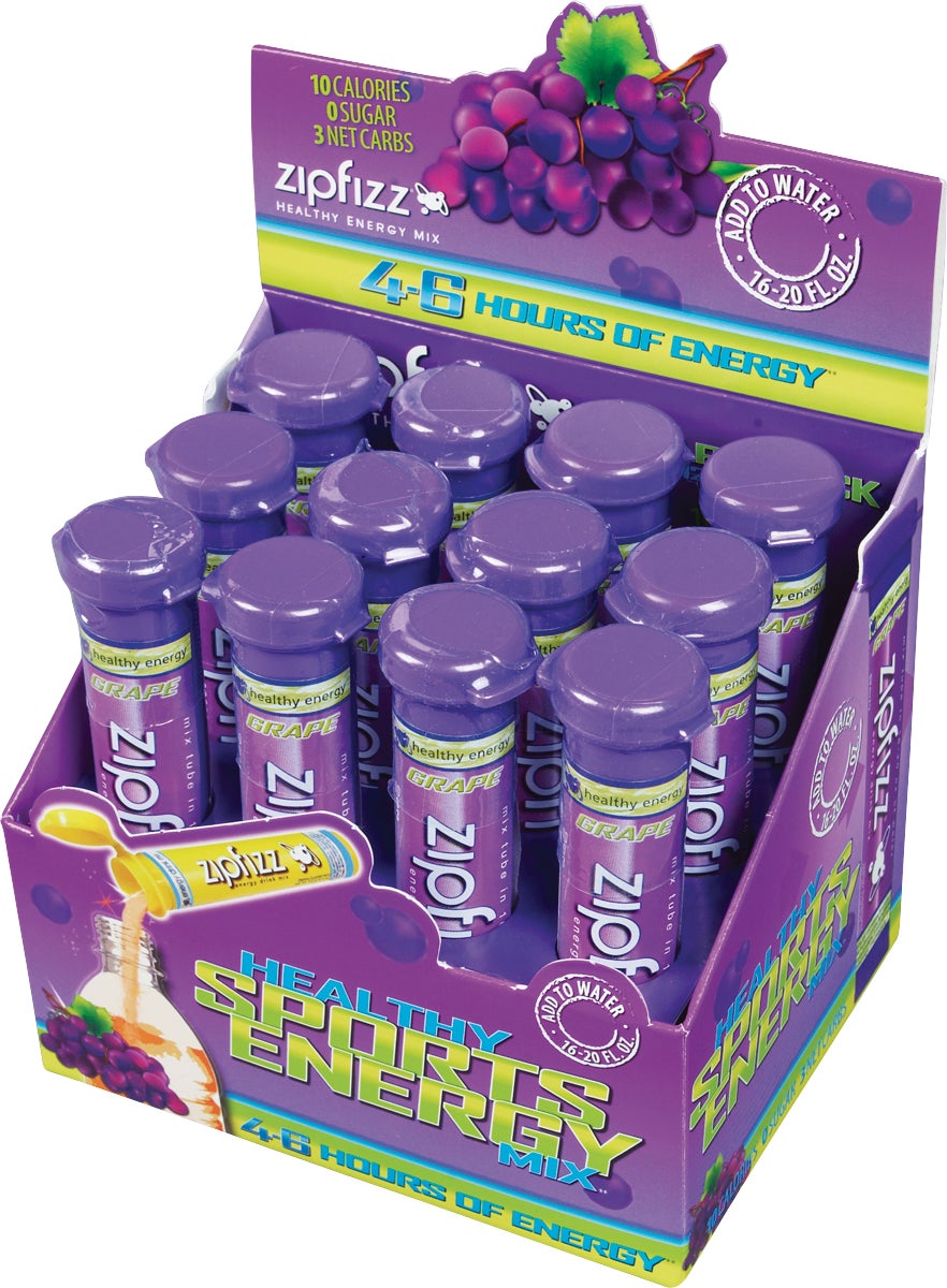 Zipfizz Healthy Sports Energy Drink Mix, Grape, 12 ct | Costco