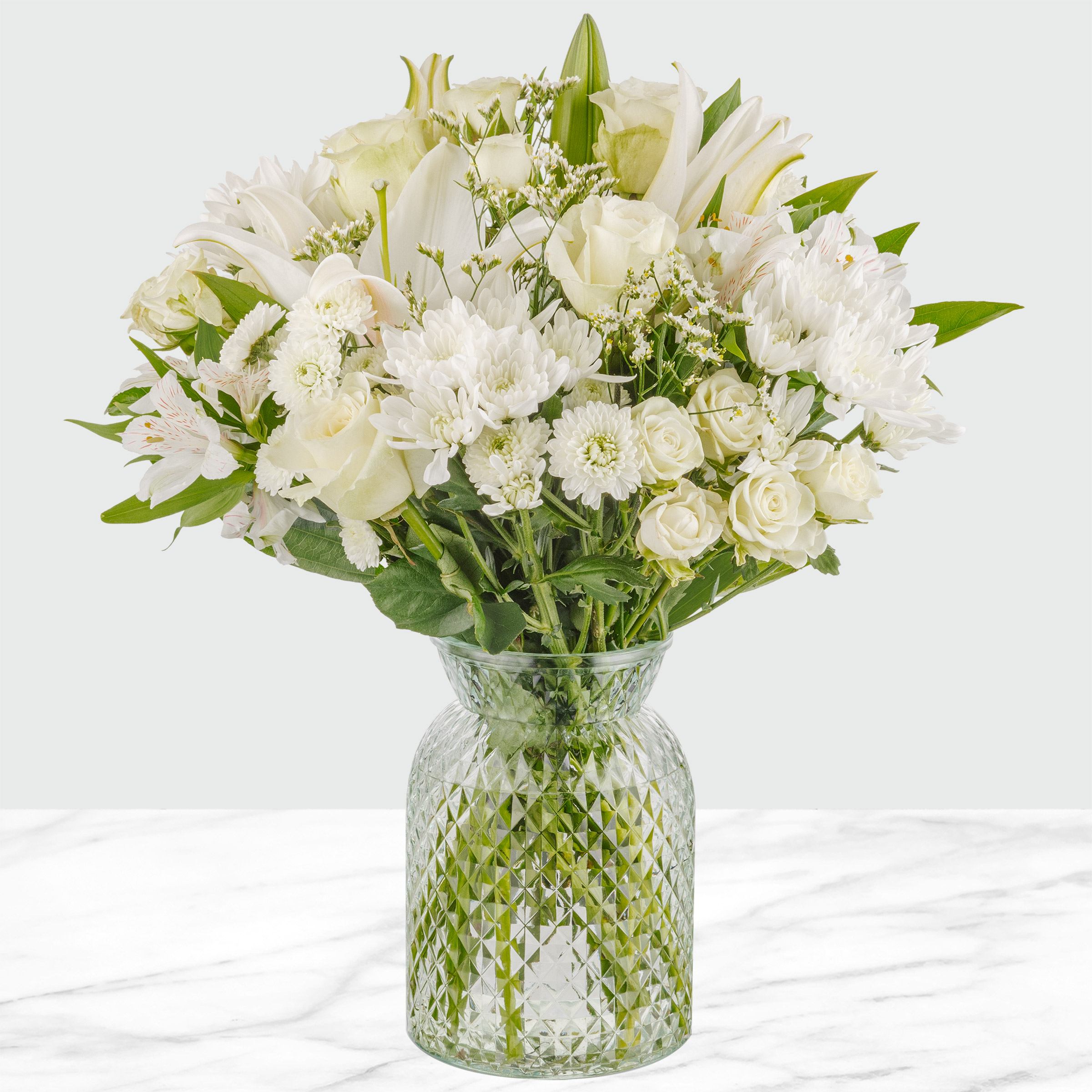 White Garden Floral Arrangement