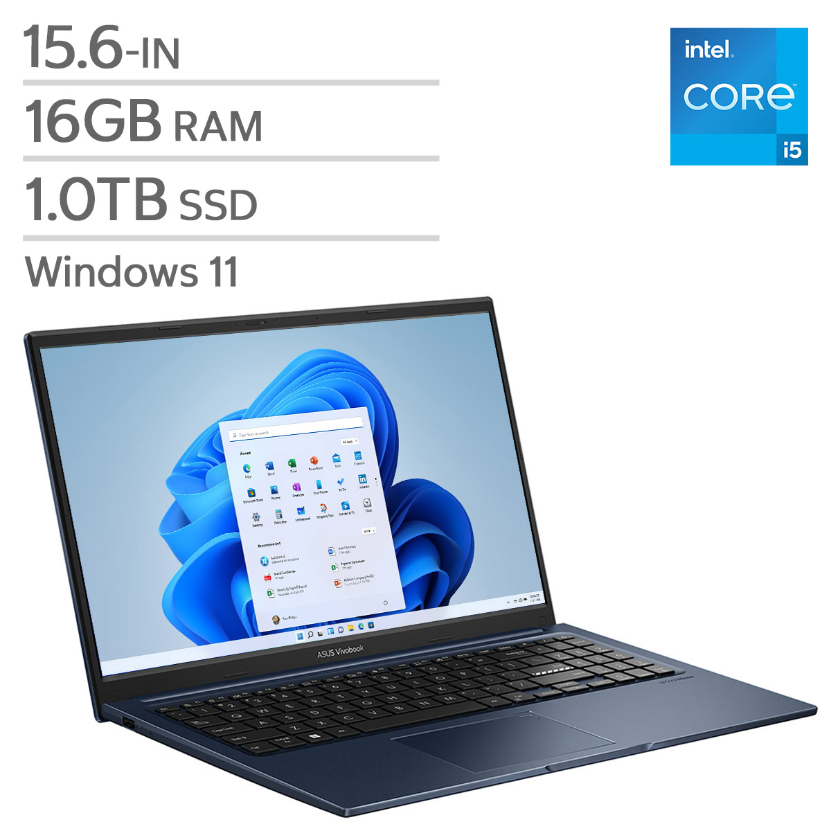 ASUS Vivobook 15 15.6-in Laptop, Intel Core i5-13420H - 16GB RAM