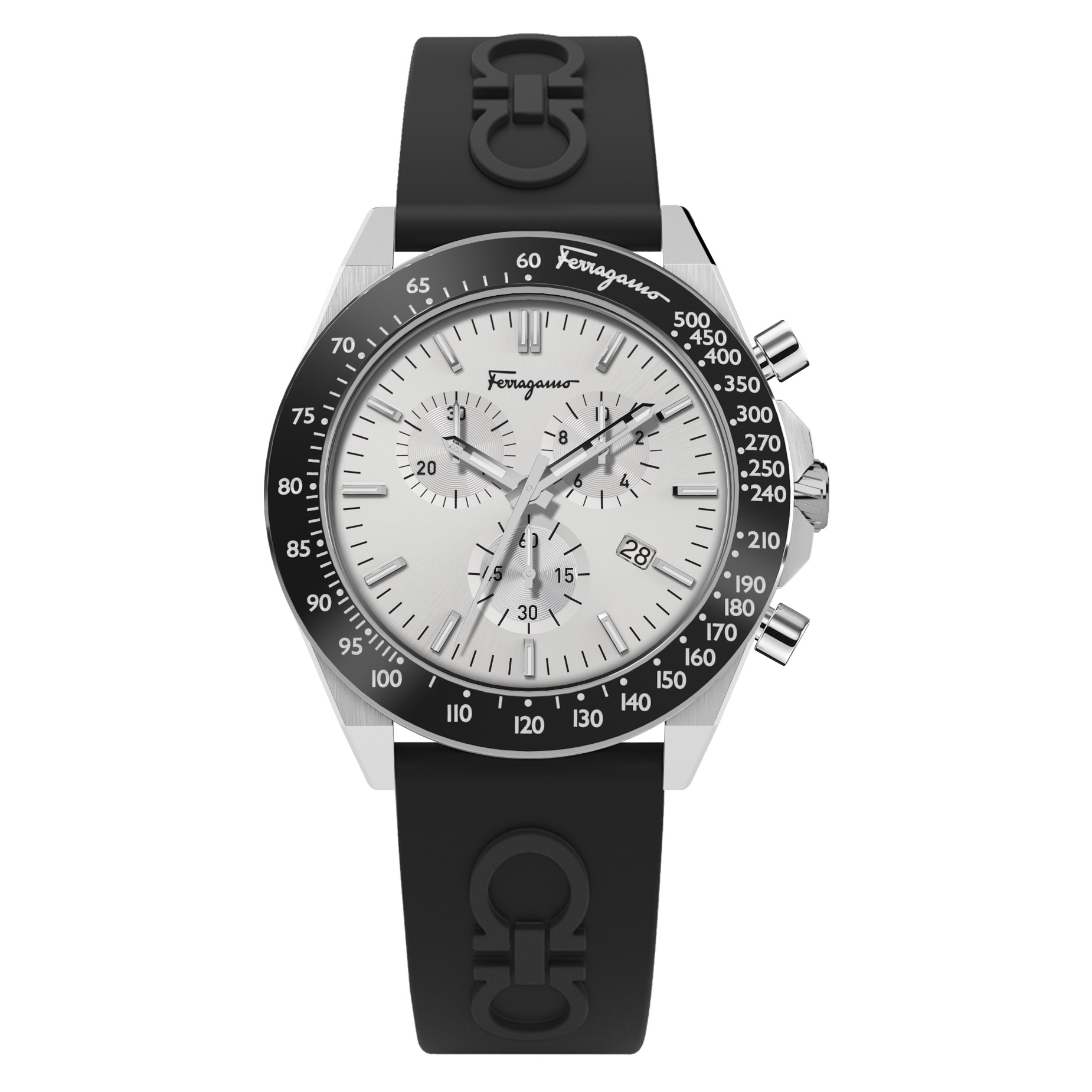 Ferragamo Urban Chrono Silver-White Dial Mens Watch