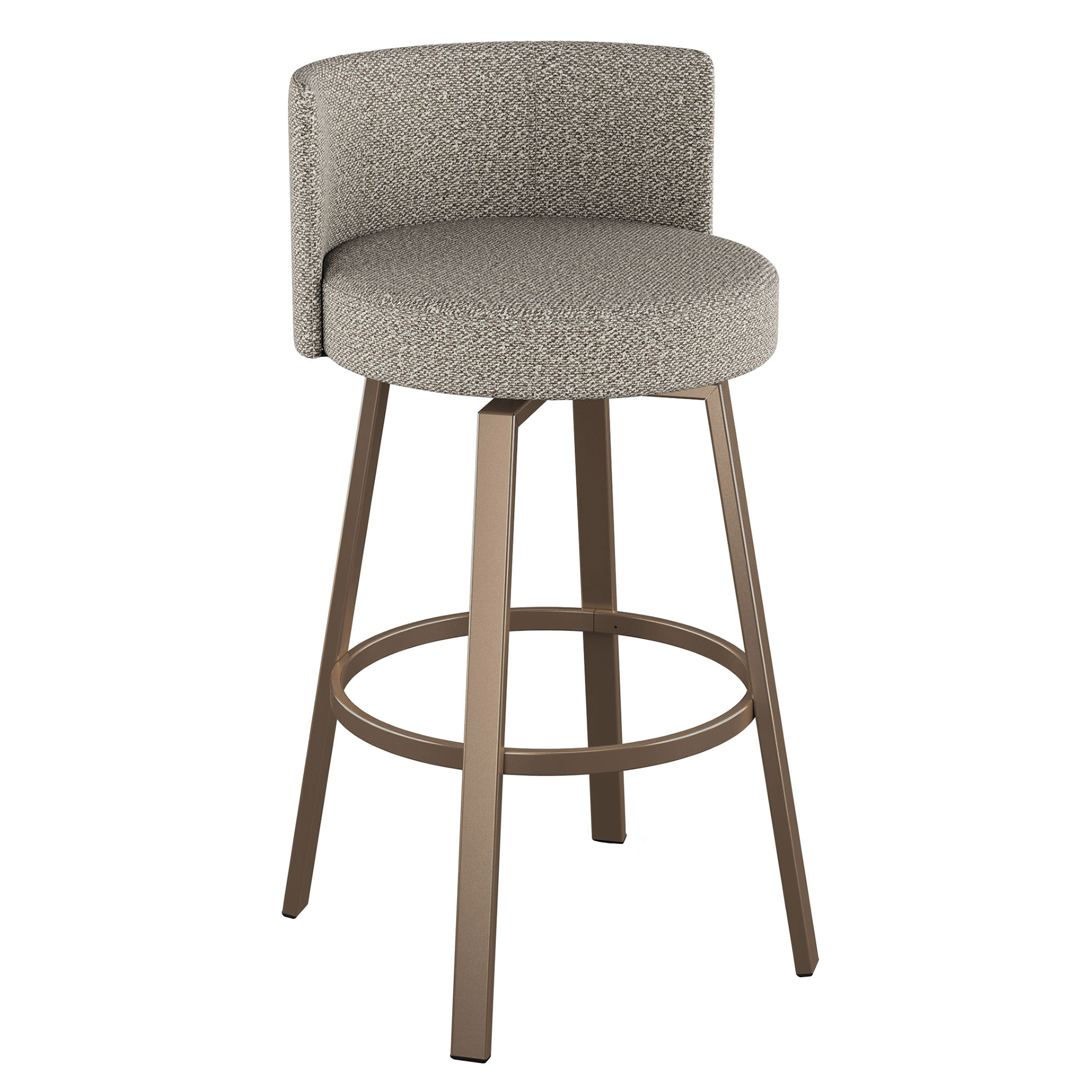 Amisco Cristina Swivel Counter Stool, Bronze Metal Frame