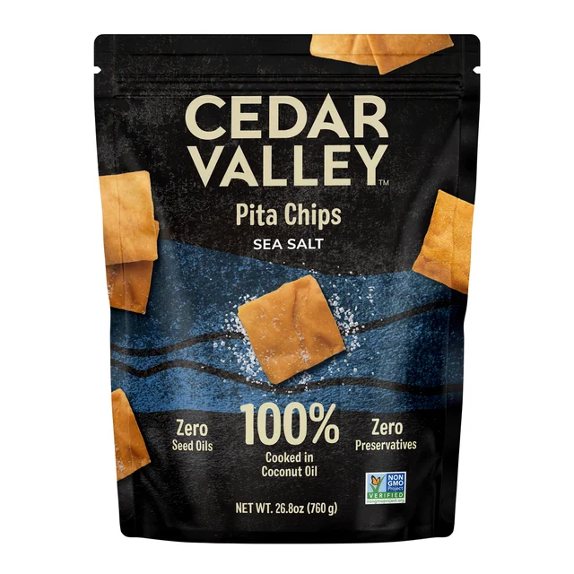 CEDAR VALLEY SEA SALT PITA CHIP 26.8OZ (1.67LB)
