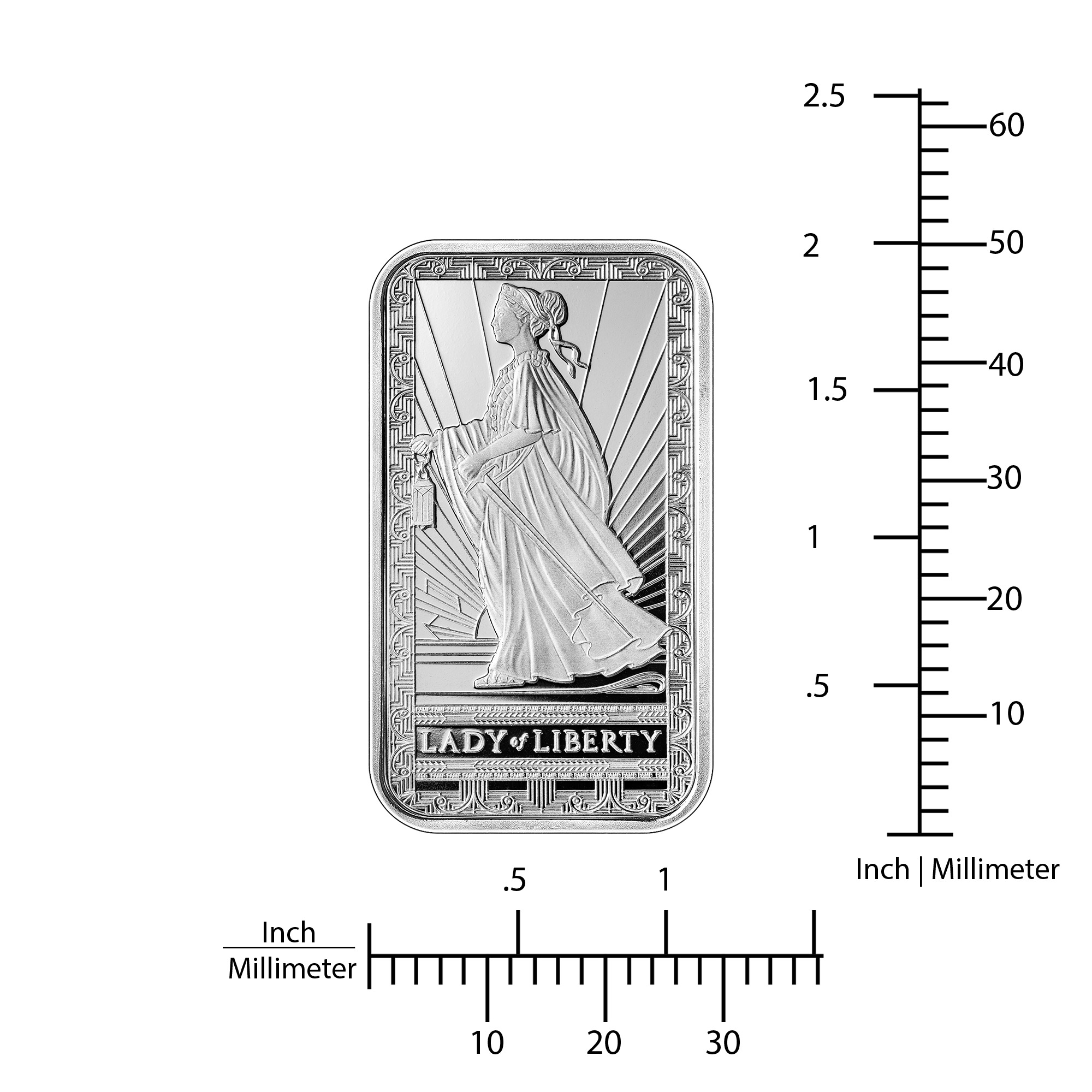 1 oz PAMP Lady of Liberty Silver Bar, 20-count | Costco