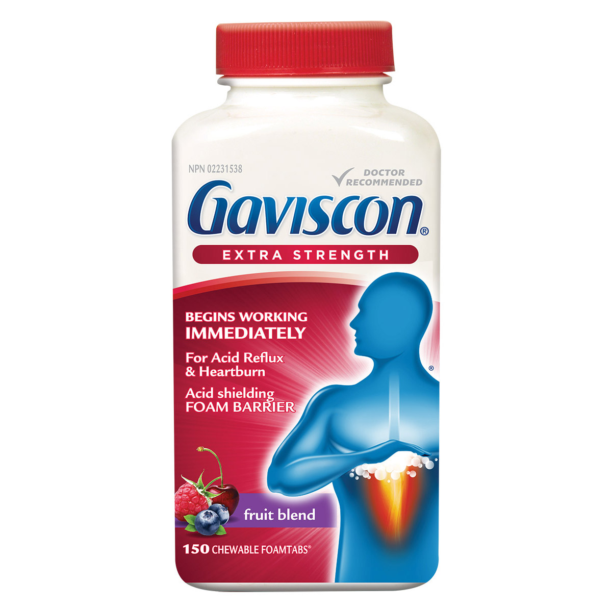 Gaviscon Extra Strength, 150 Chewable tablets