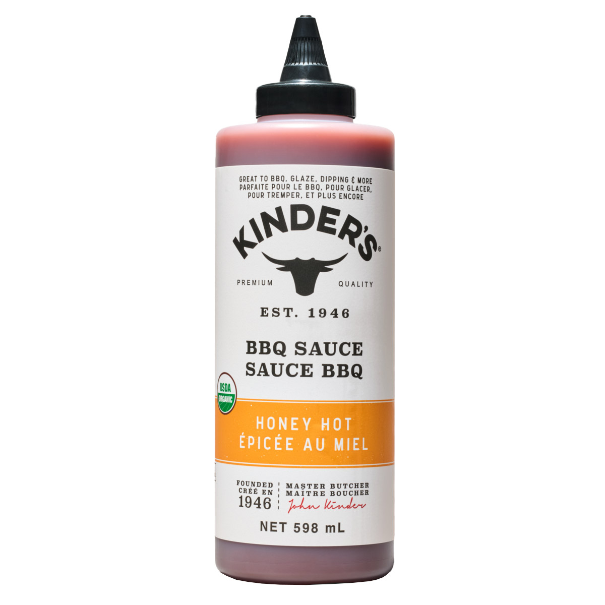 Kinder's Honey Hot BBQ Sauce, 598 mL
