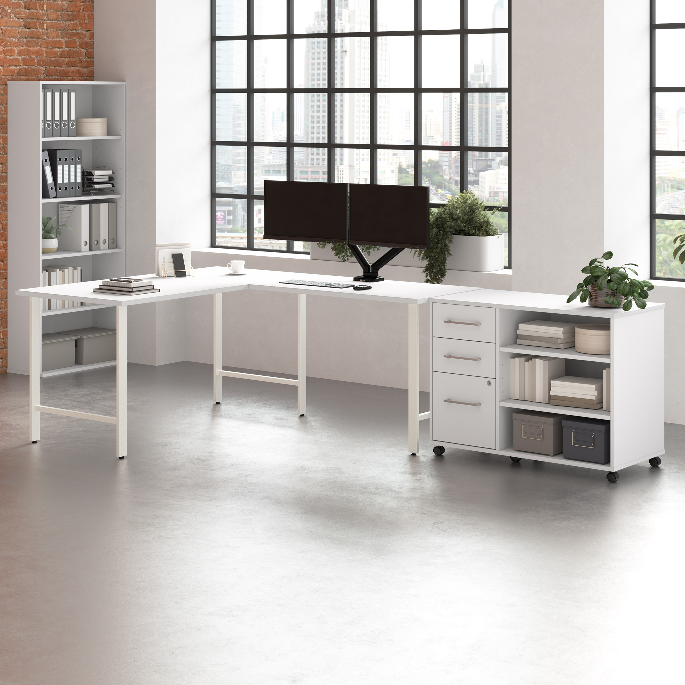 Bush Furniture Office Pro Havin 3-piece L-shaped Desk