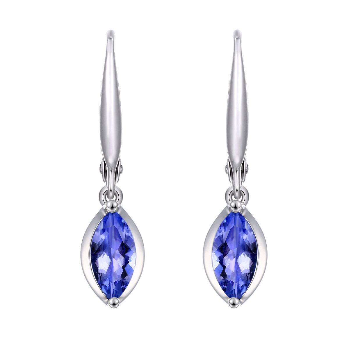 Marquise Cut Tanzanite Earrings