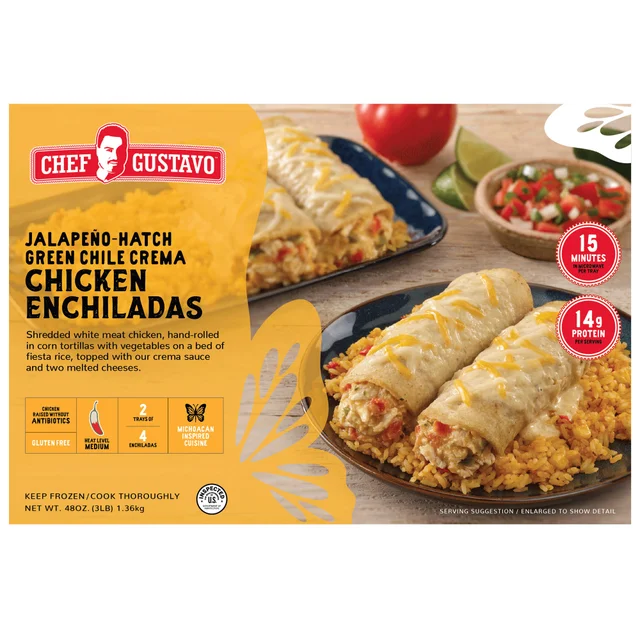 CHEF GUSTAVO CHICKEN ENCHILADAS 48 OZ