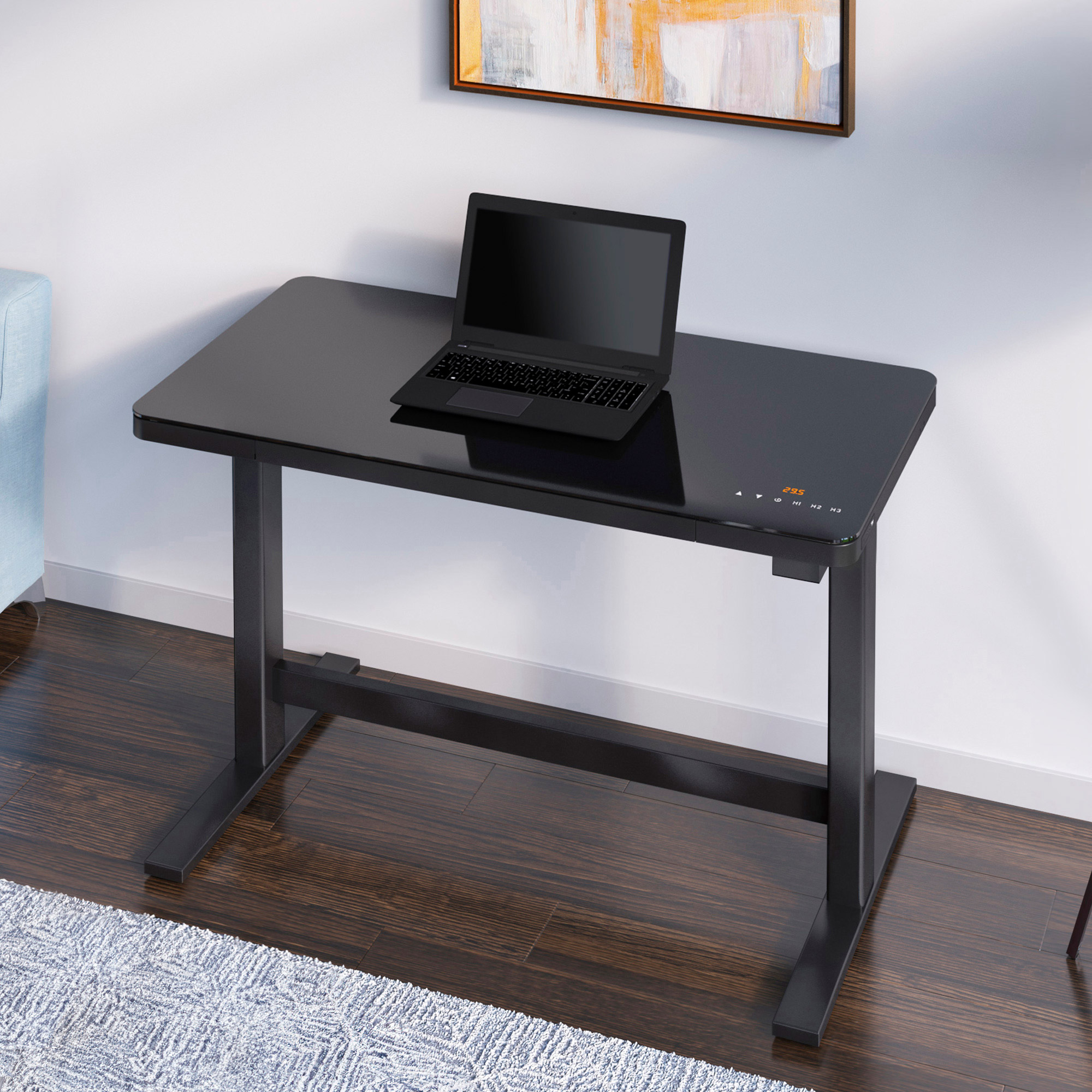 ategisデスク Tresanti Geller Slimline Height Adjustable Desk 120.1 cm x 65 cm