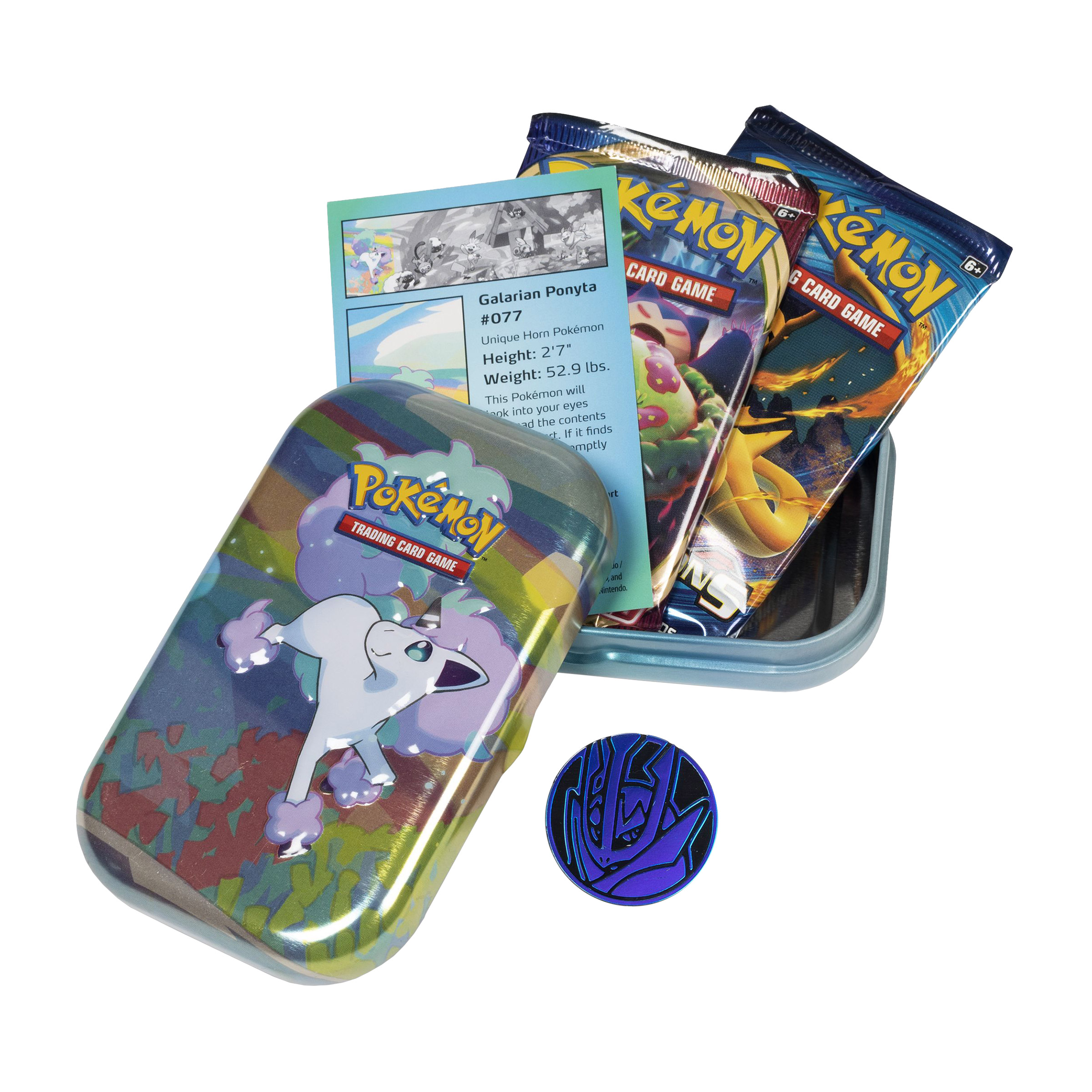 Pokémon 5 Pack Mini Tins, Galar Pals plus 4 Promo Cards | Costco