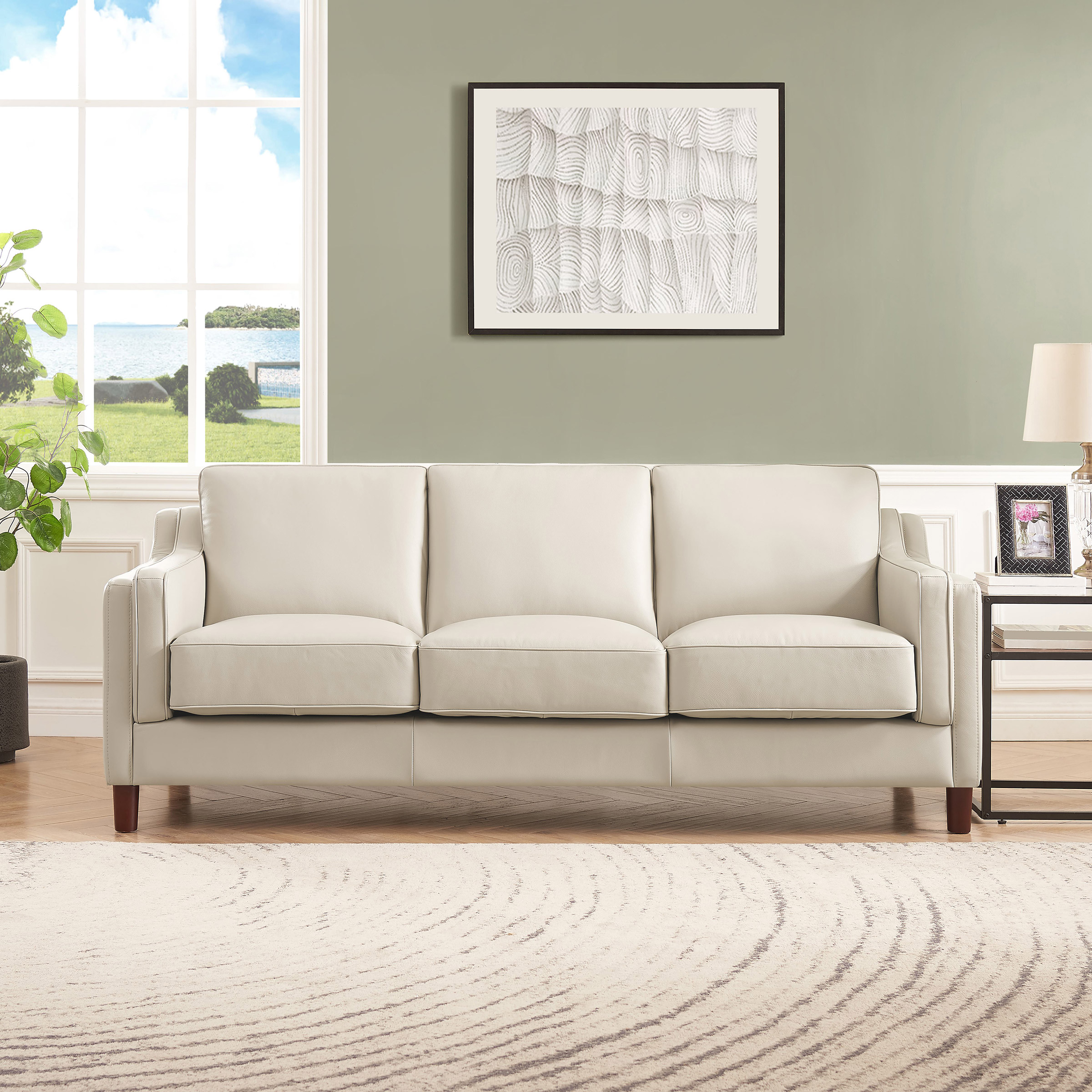 Prospera Home Dobson Top Grain Leather Sofa