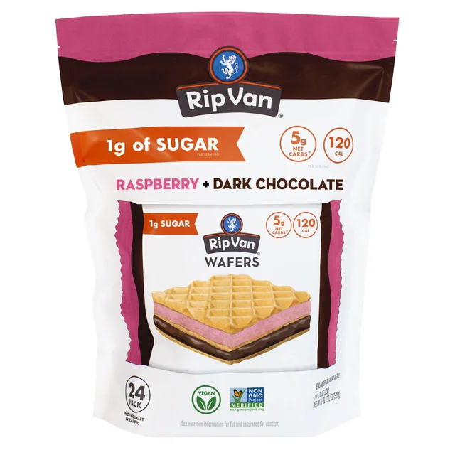 RIP VAN WAFERS RASPBERRY CHOCOLATE 24 COUNT/.78 OUNCE