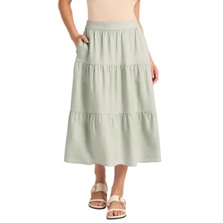 MATTY M WOMEN'S LINEN BLEND SKIRT