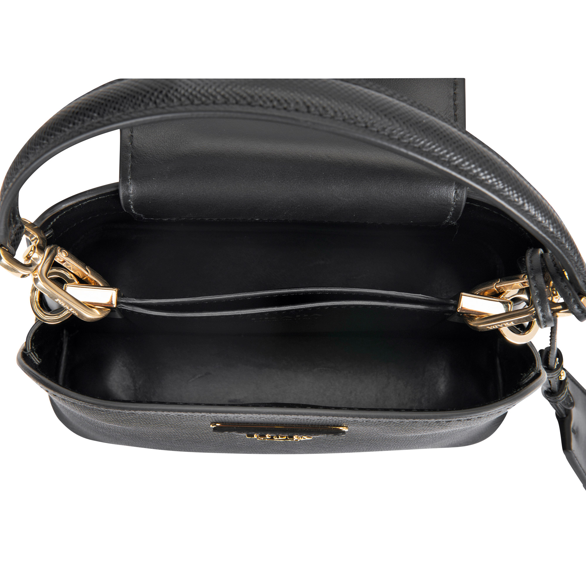 Prada Matinee Micro Saffiano Leather Bag, Nero | Costco