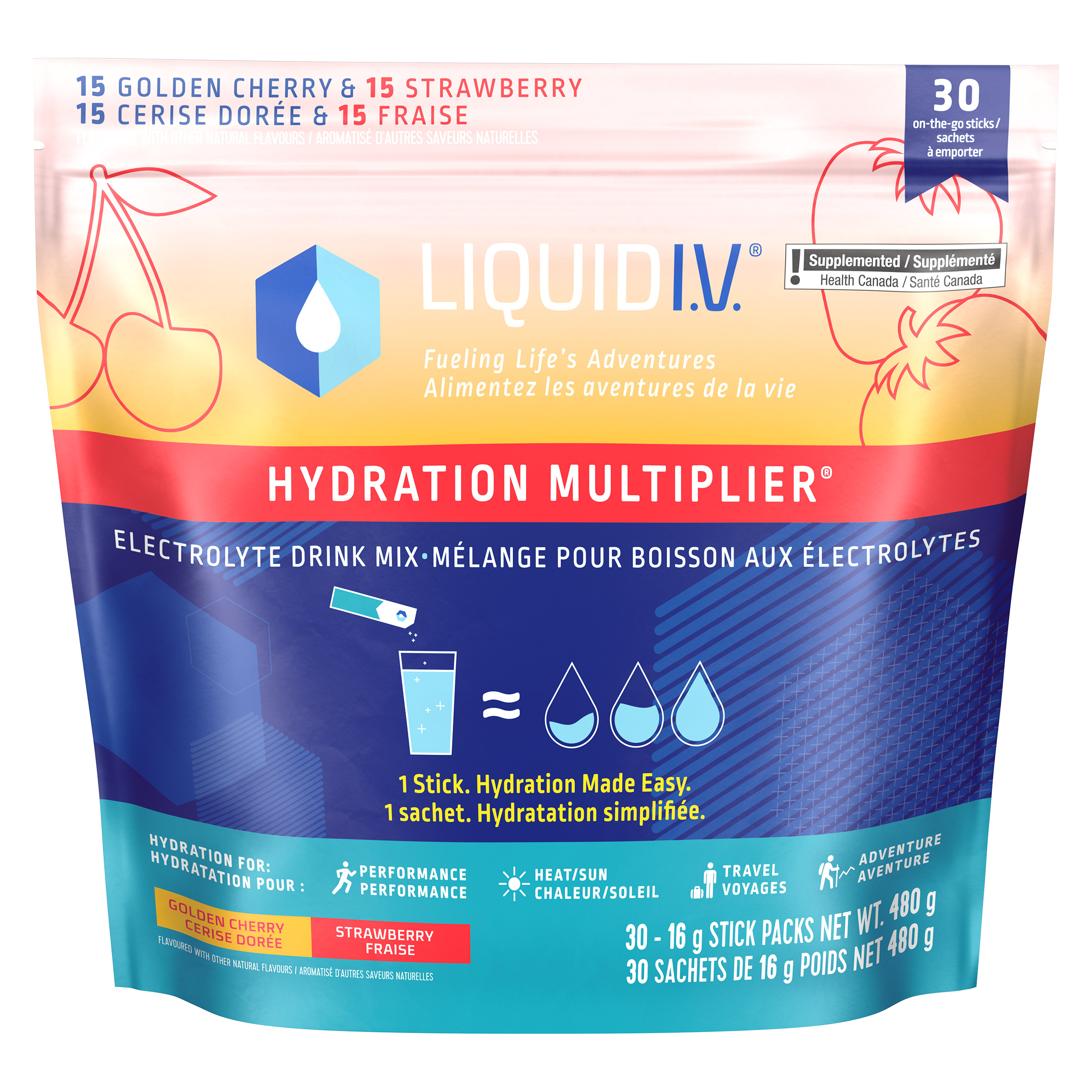Liquid I.V. Mix Pack, 30 x 16 g