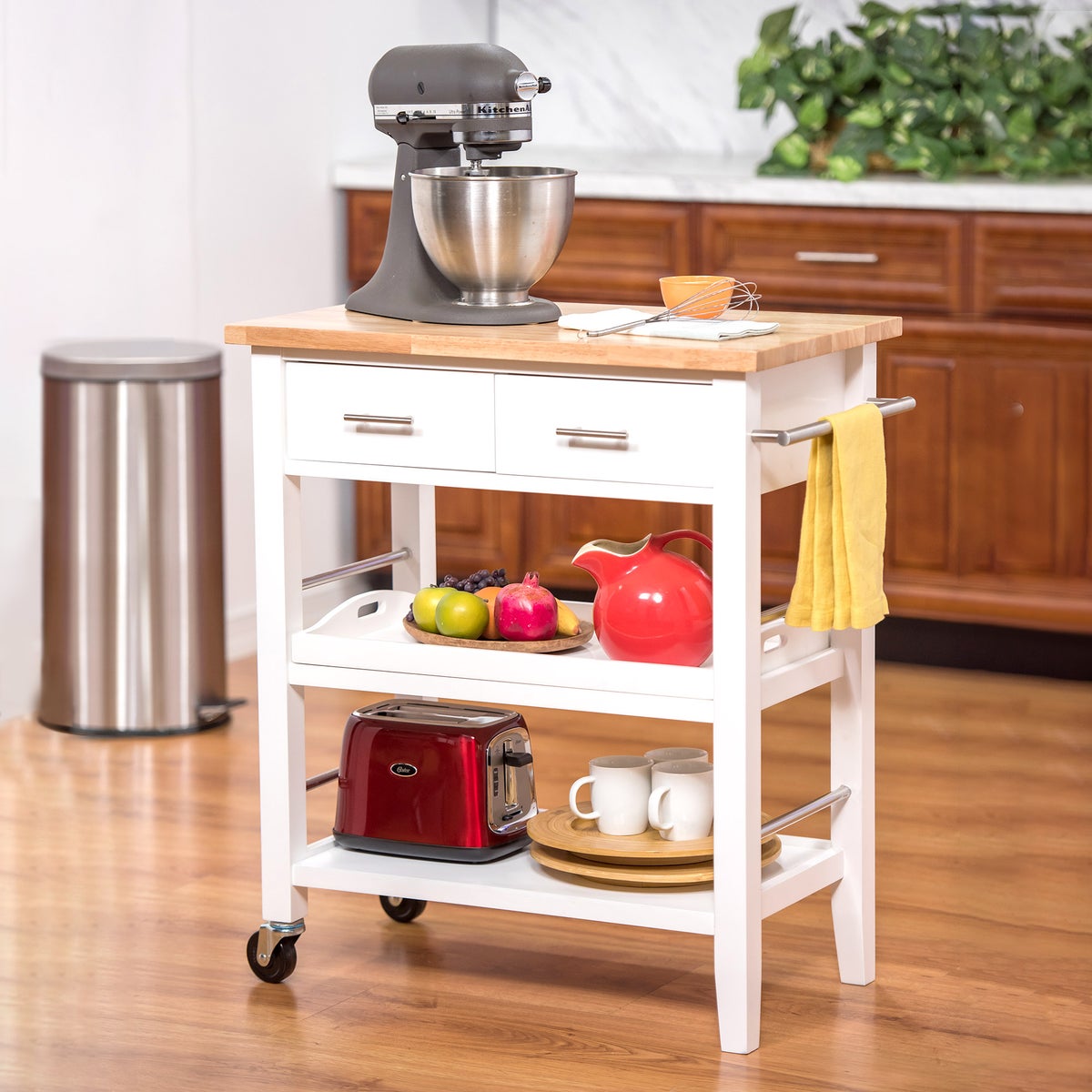 TRINITY 3-tier Kitchen Cart with Drawers | Costco TRINITY 3-tier Kitchen Cart with Drawers | Costco