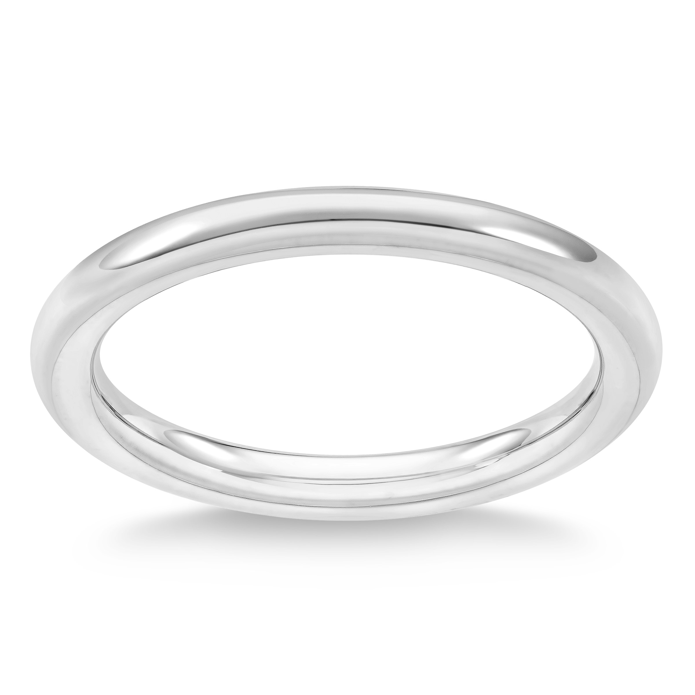 2.5mm Comfort Fit High Polish Round Wedding Band
