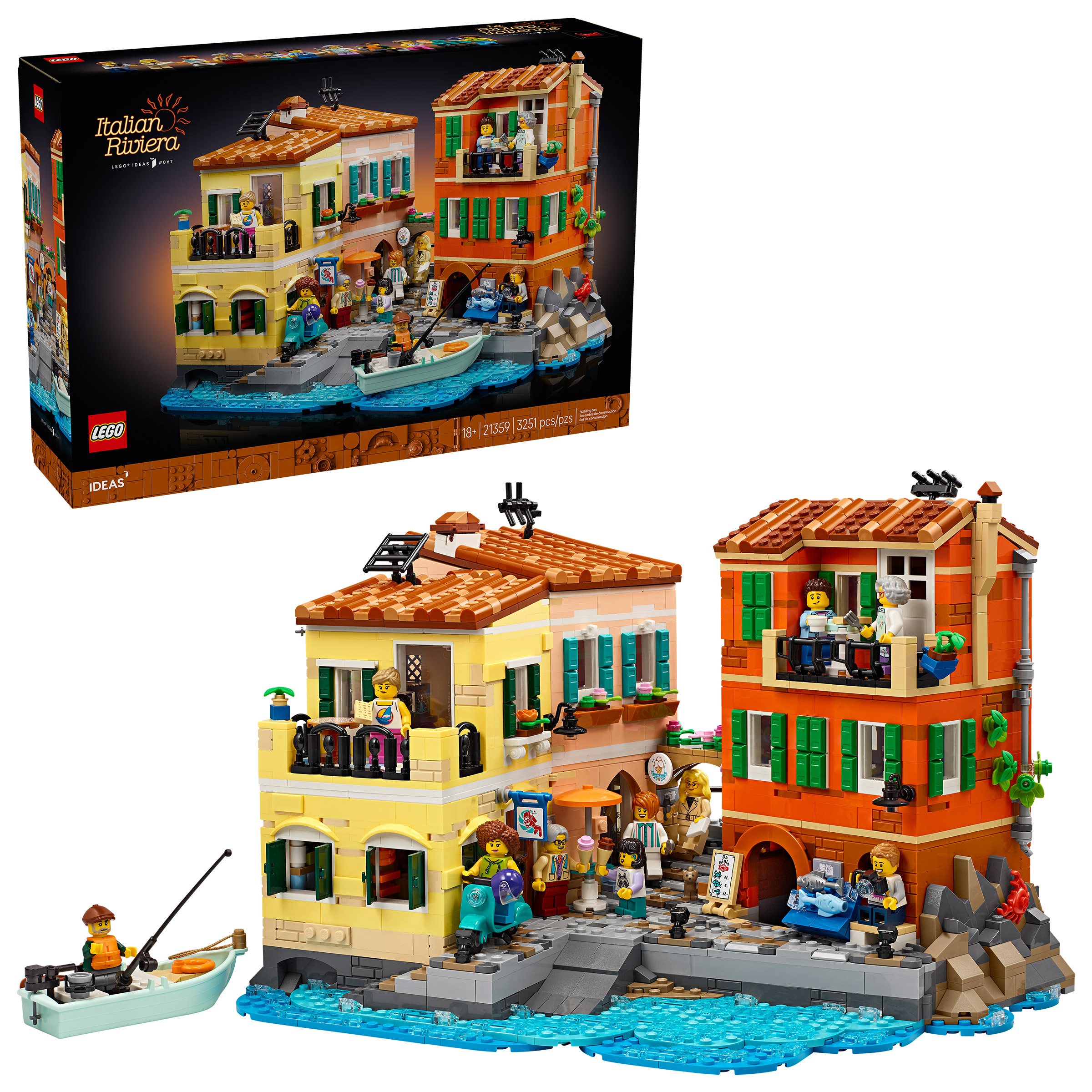 LEGO Ideas Italian Riviera Building Set 21359 with Bonus LEGO ...