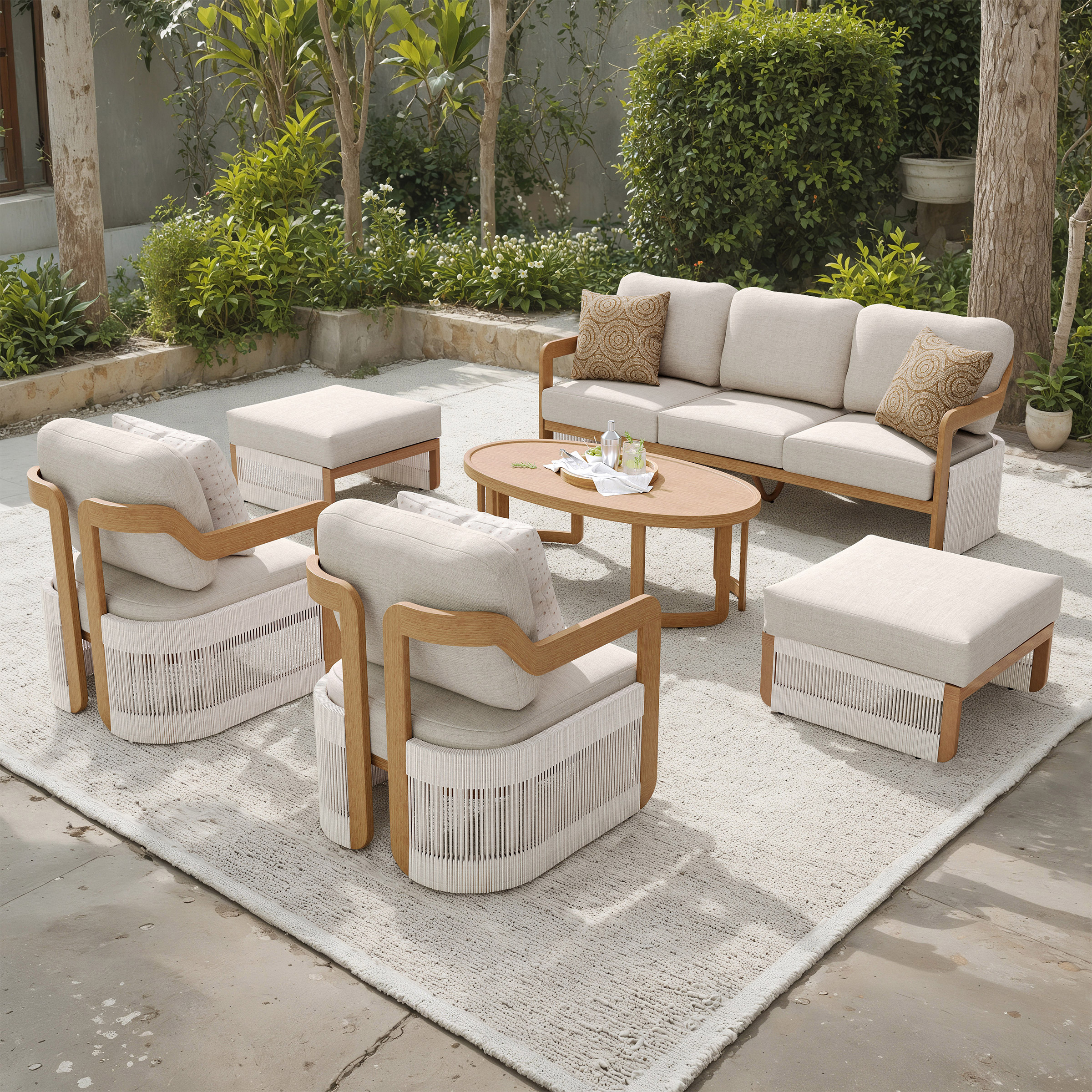 Sirio Malta 6-piece Outdoor Patio Seating Set