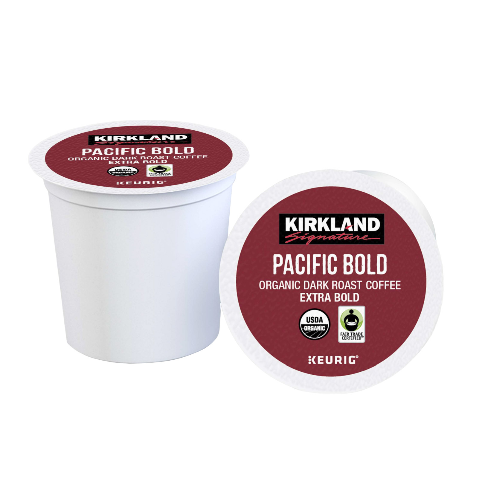 Kirkland Signature Coffee Organic Pacific Bold K-Cup Pod, 120
