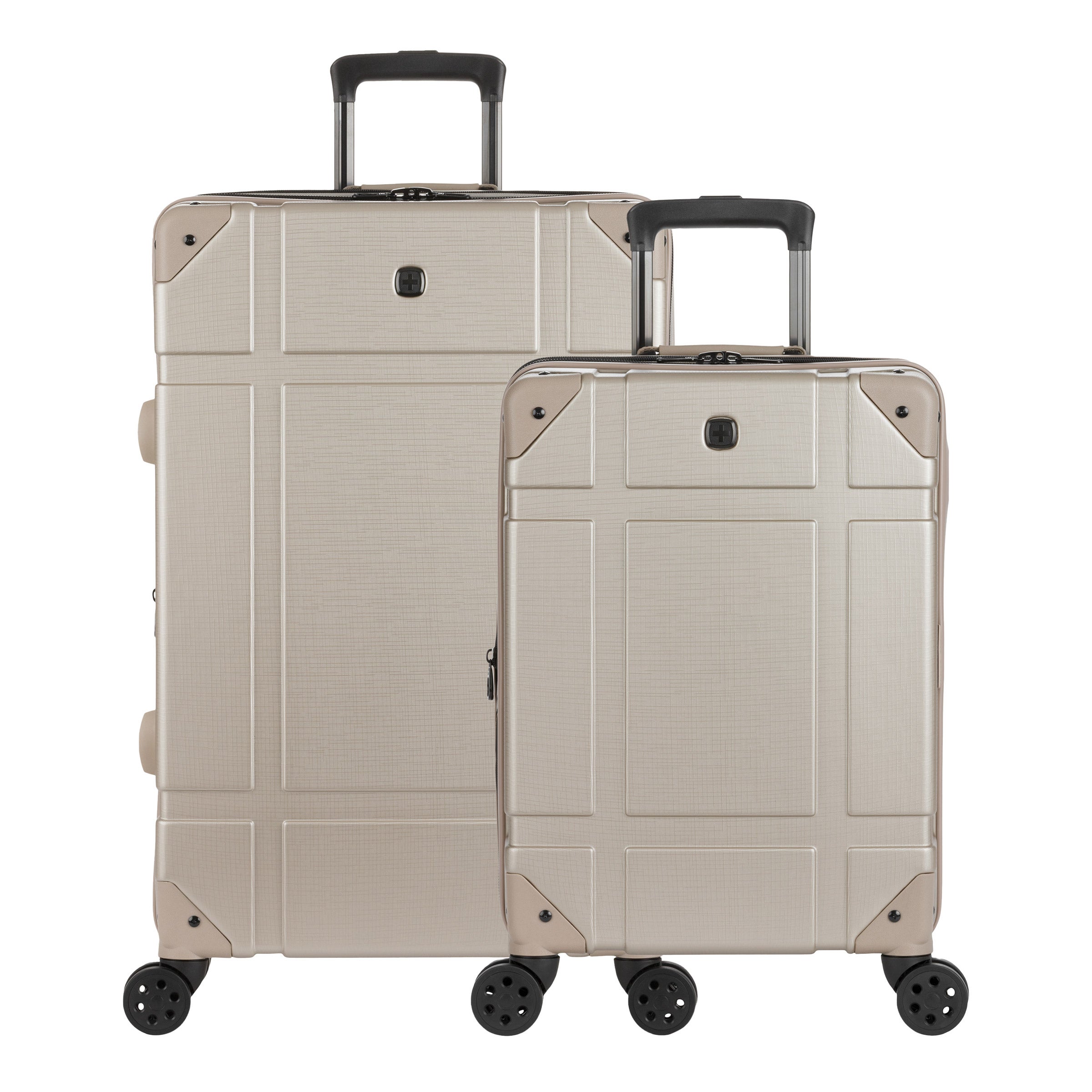 Swissgear 7639 2-piece Hardside Expandable Spinner Trunk Luggage Set in Tan