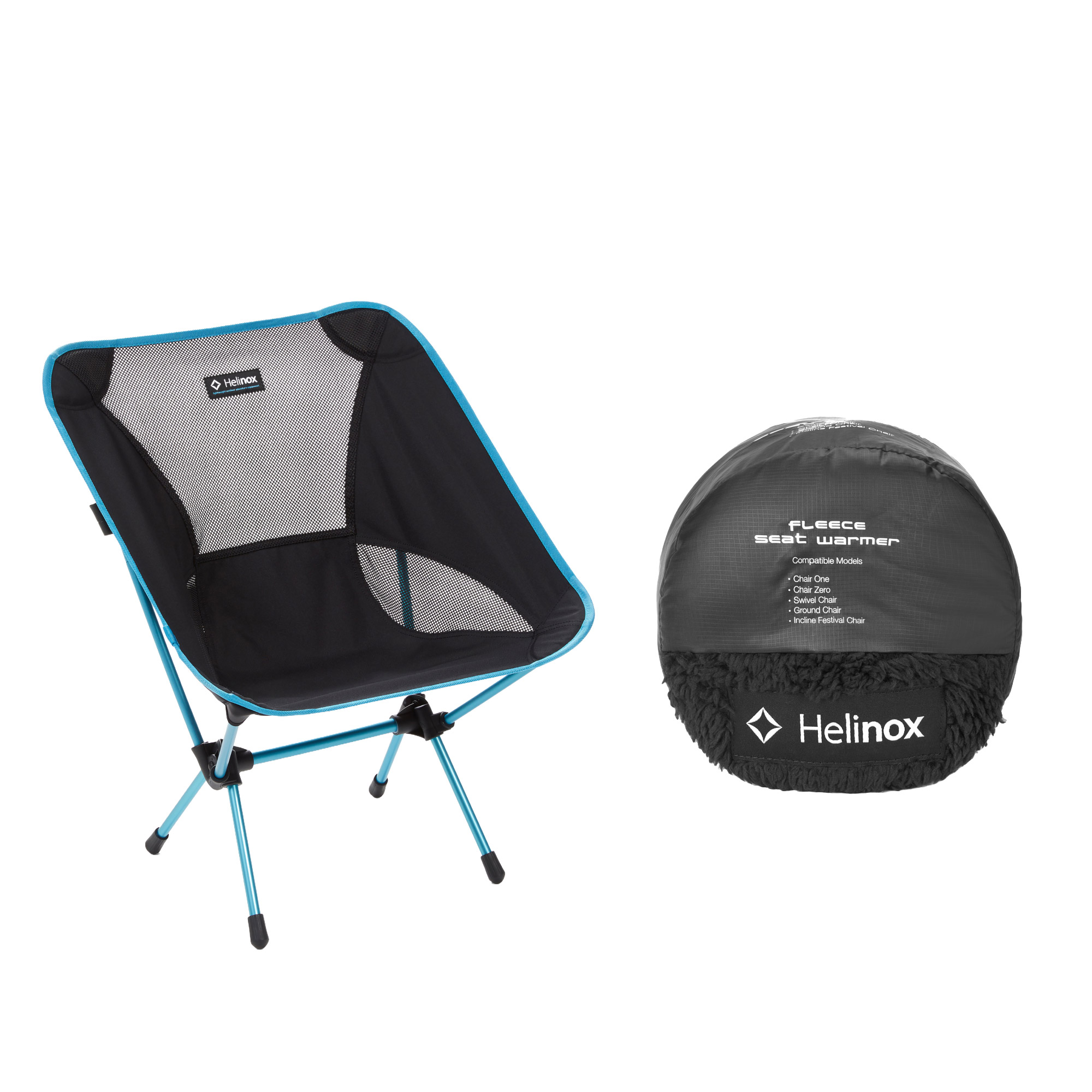 Helinox Chair One Warmer Bundle, Chair One with Seat Warmer Cover