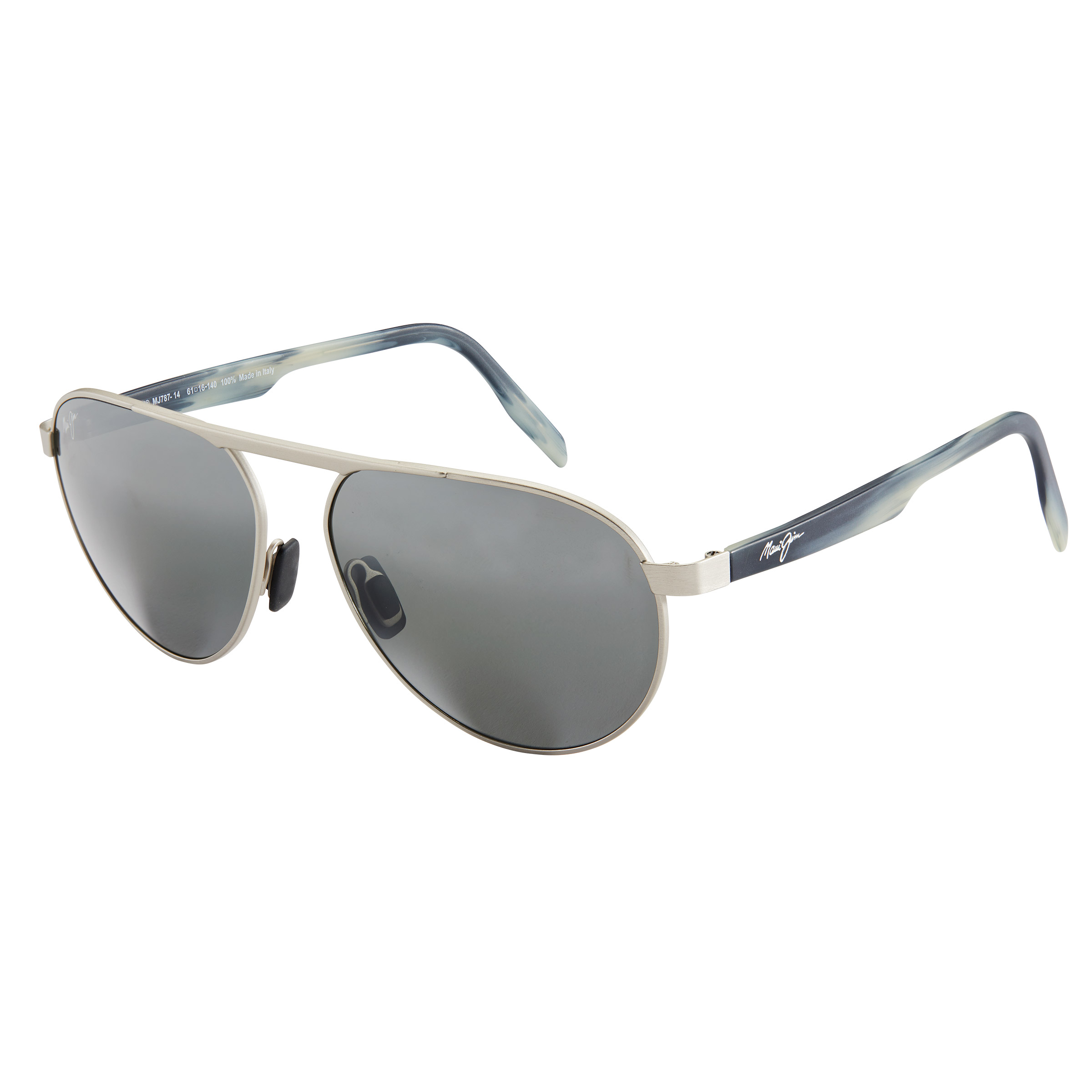【美品ジャンク】BL-50TXS Maui Jim Swinging Bridges 787-14 Brushed Grey Neutral Grey
