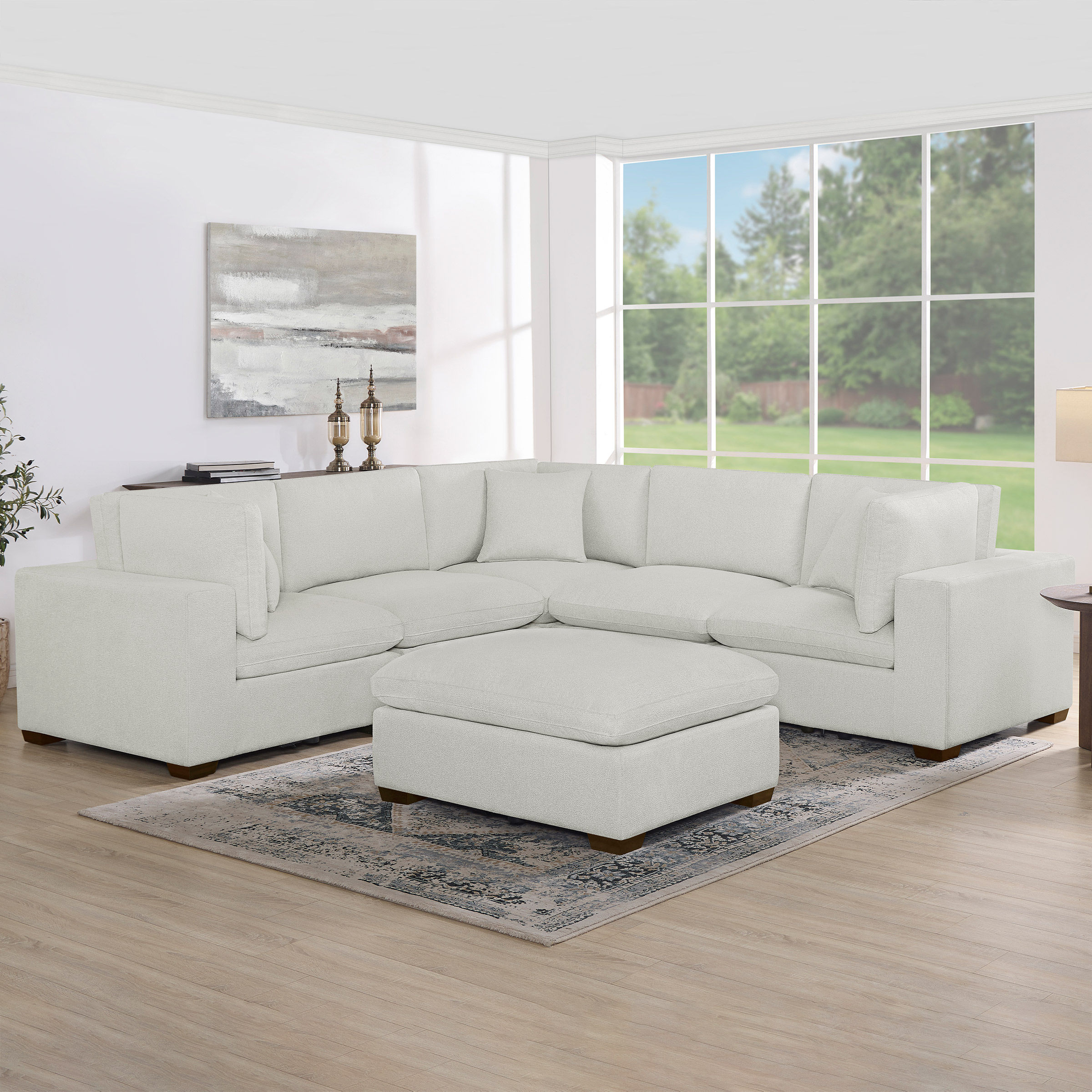 Thomasville Lowell 6-piece Fabric Modular Sectional
