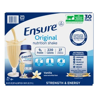 Ensure Original Nutrition Shake, Vanilla, 8 fl oz, 30-count