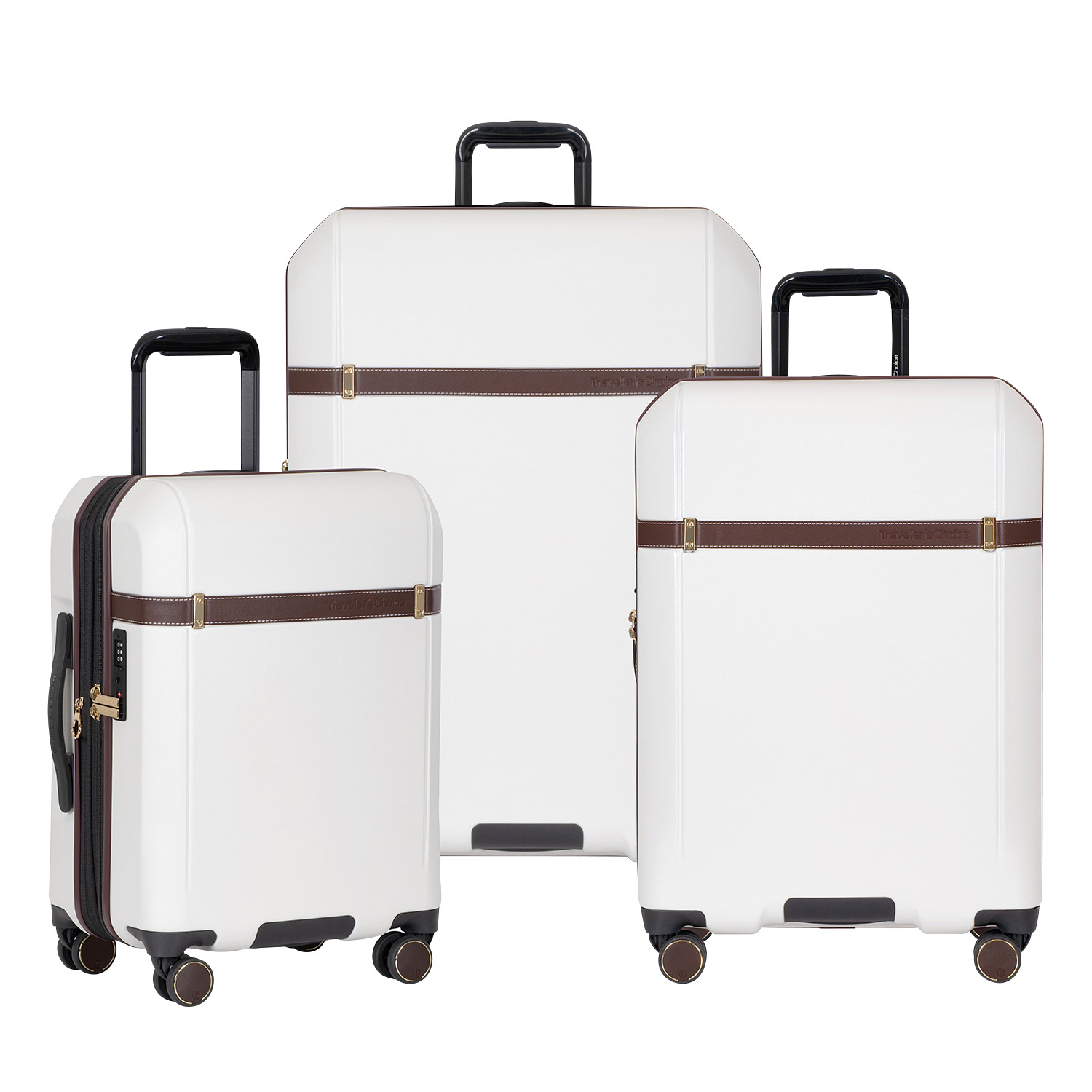 Traveler’s Choice Candlewood II 3-piece Expandable Hardside Spinner Luggage Set