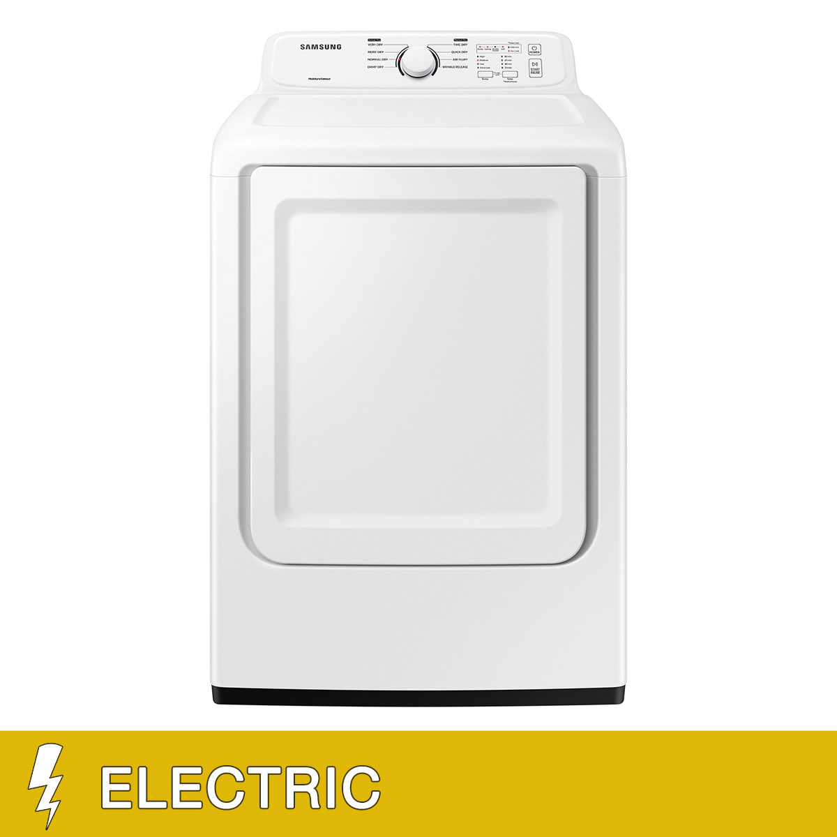 Samsung 7.2 cu. ft. ELECTRIC Dryer with Sensor Dry and 8 Drying Cycles