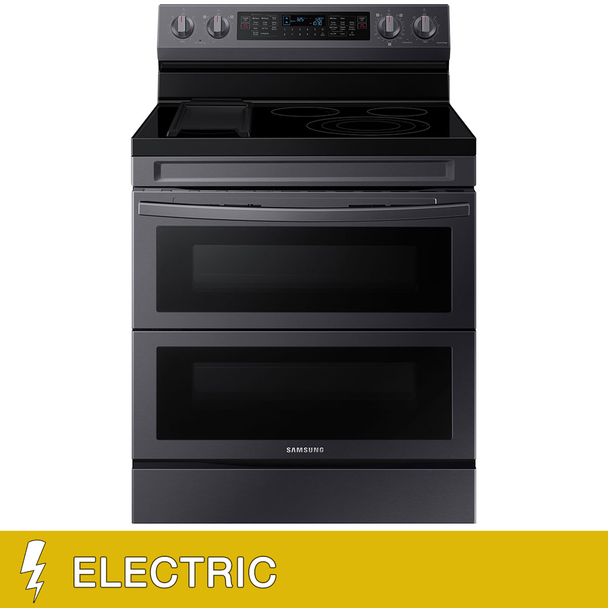Samsung 6.3 cu. ft. Smart Freestanding Electric Range with Flex Duo Air Fry and Griddle
