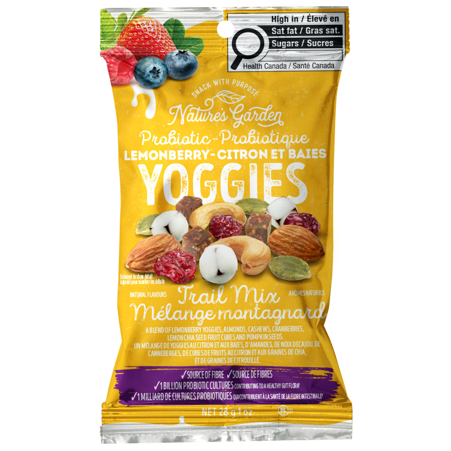 Nature's Garden Probiotic Yoggies Trail Mix Variety Pack, 24 × 28