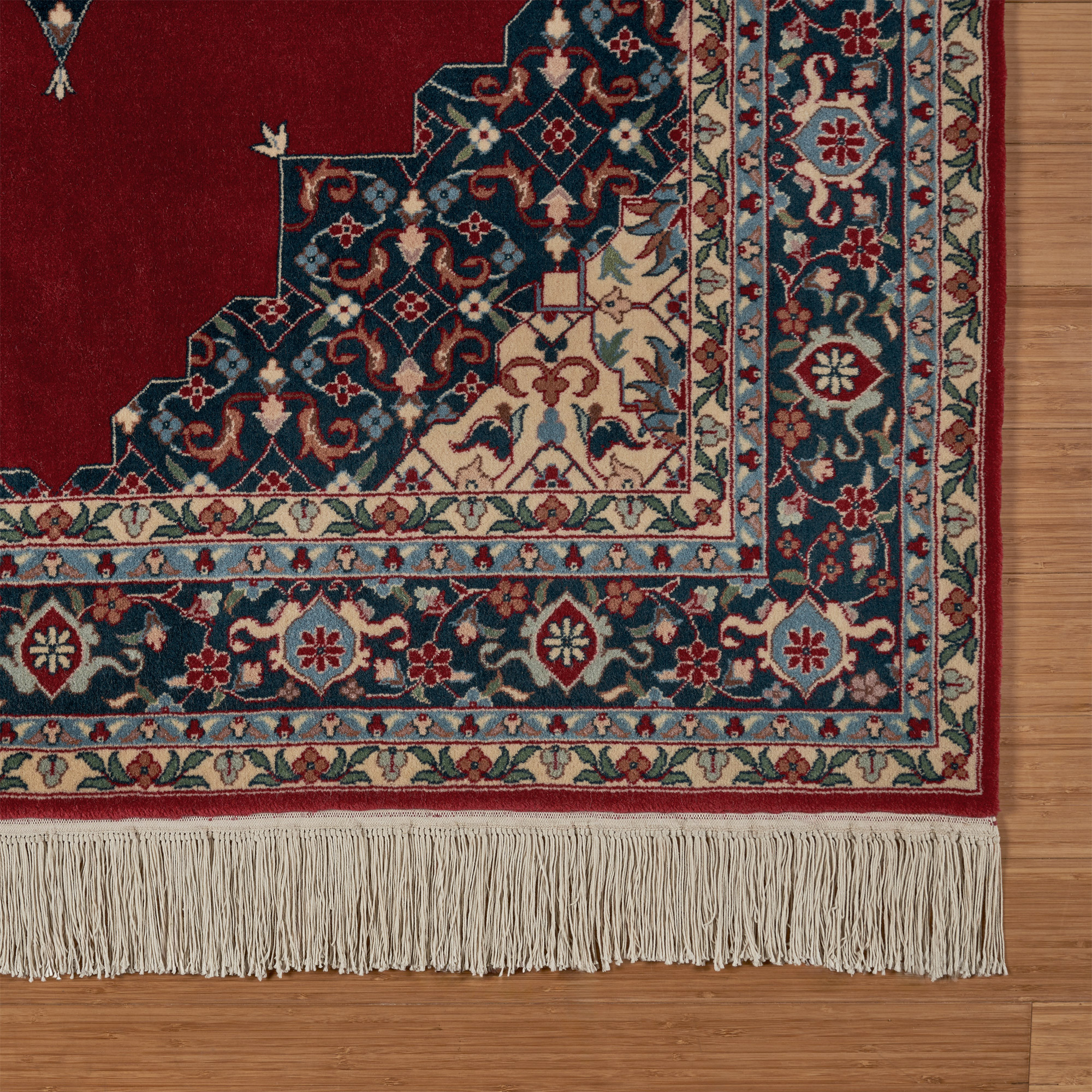 Montacute Hand Knotted Rug Collection, Diamond Medallion Redfield Red ...