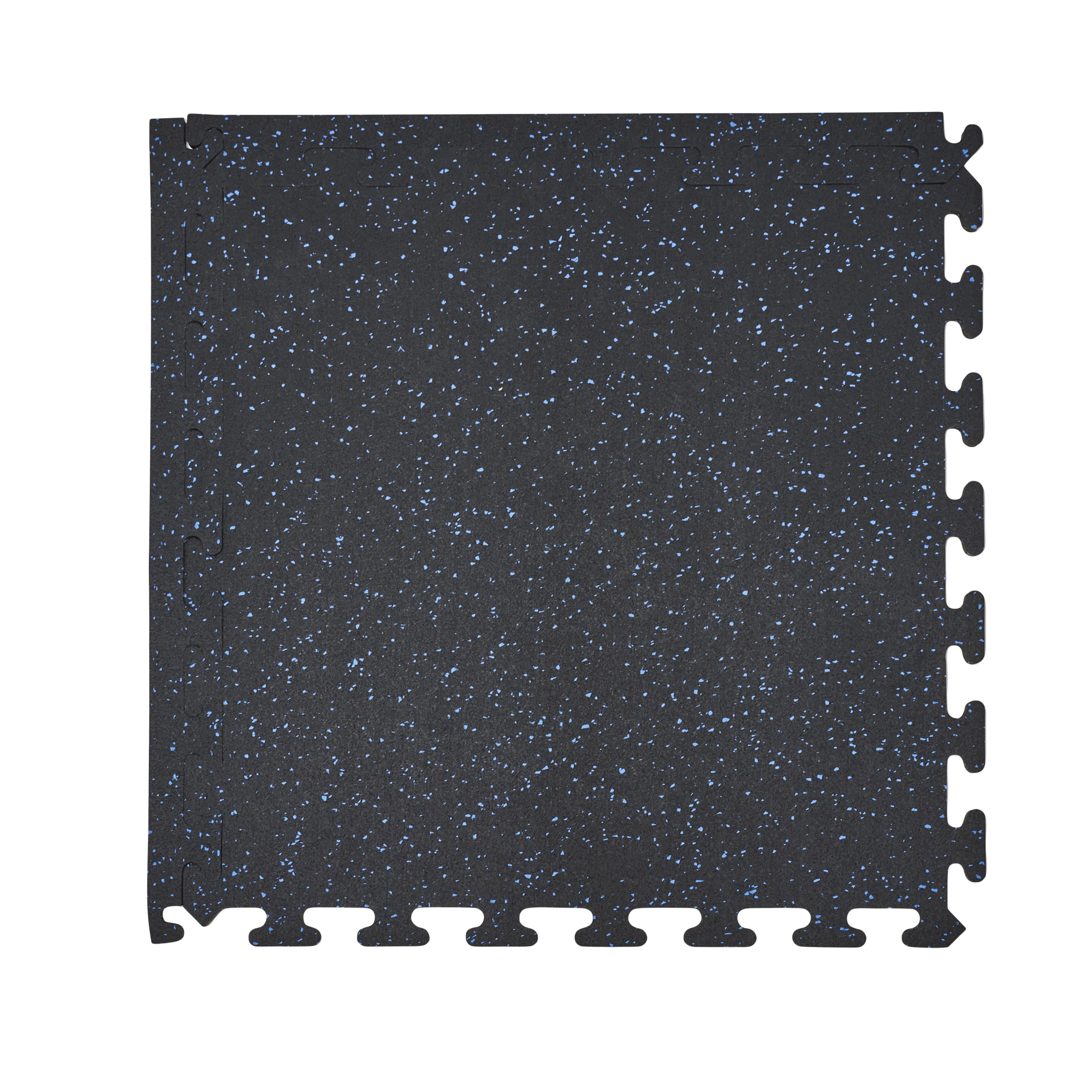 EZ Flex Interlocking Recycled Rubber Floor Tiles with Edges  30.72 sq ft