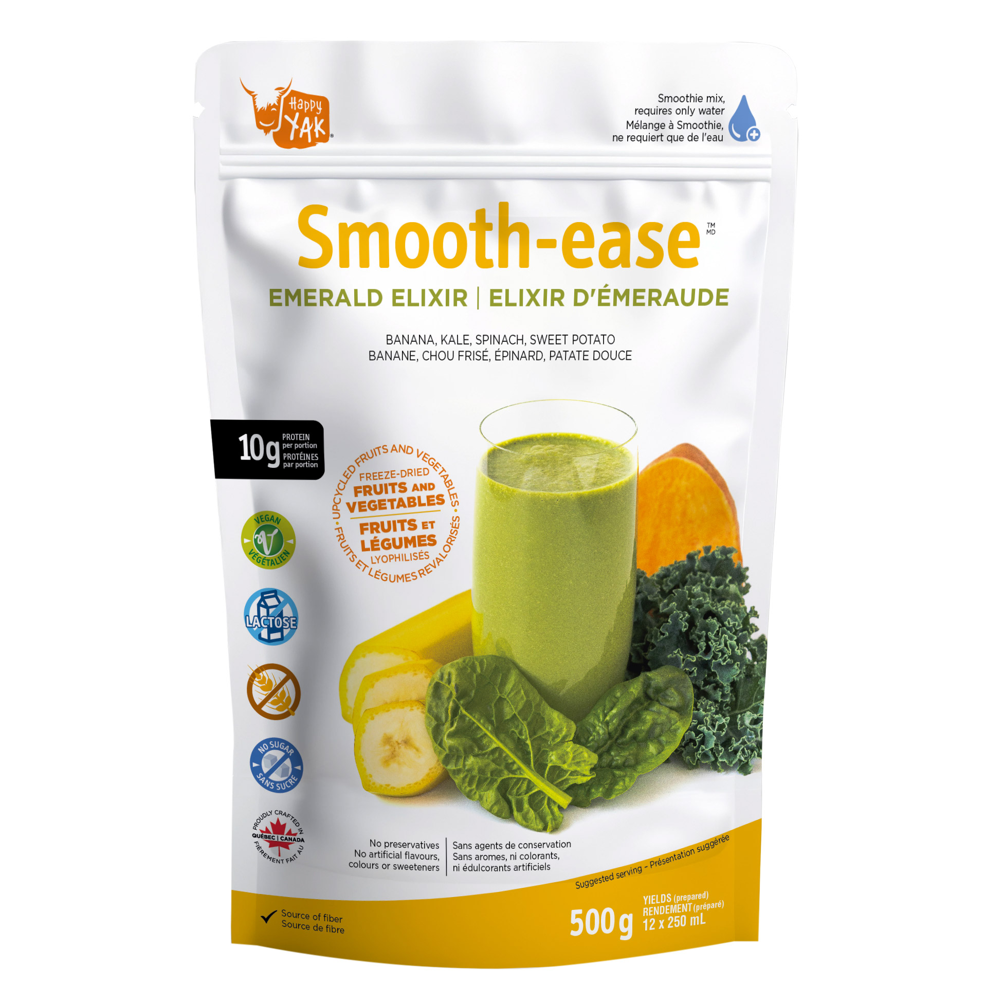 Happy Yak Smooth-ease Smoothie Mix, 500 g