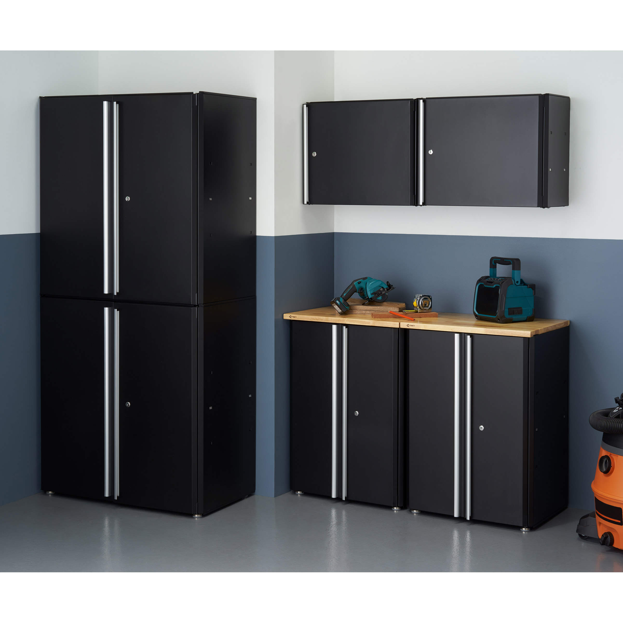 ☆ROUTE66 GARAGE type36 LB Ver Trinity 6-piece Garage Cabinet Set | Costco