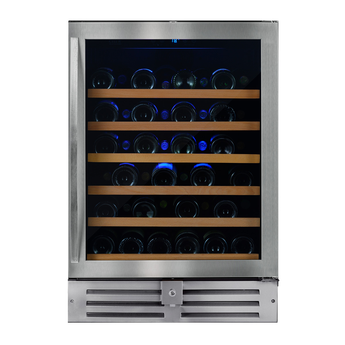 Wine Cell’R 46-bottle Built-in Single Zone Stainless-steel Wine Cellar